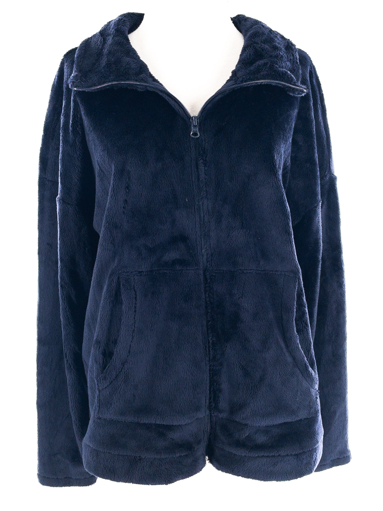 Talbots Navy Fuzzy Polyester Size L Sweatshirt