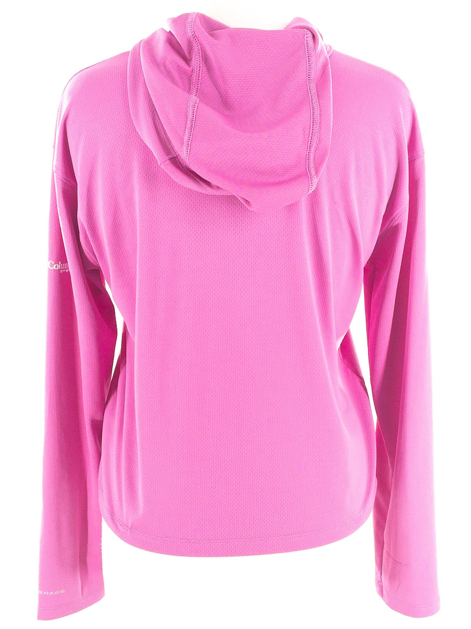 Columbia Fuschia Hooded Polyester Blend Hooded Size S T Shirt