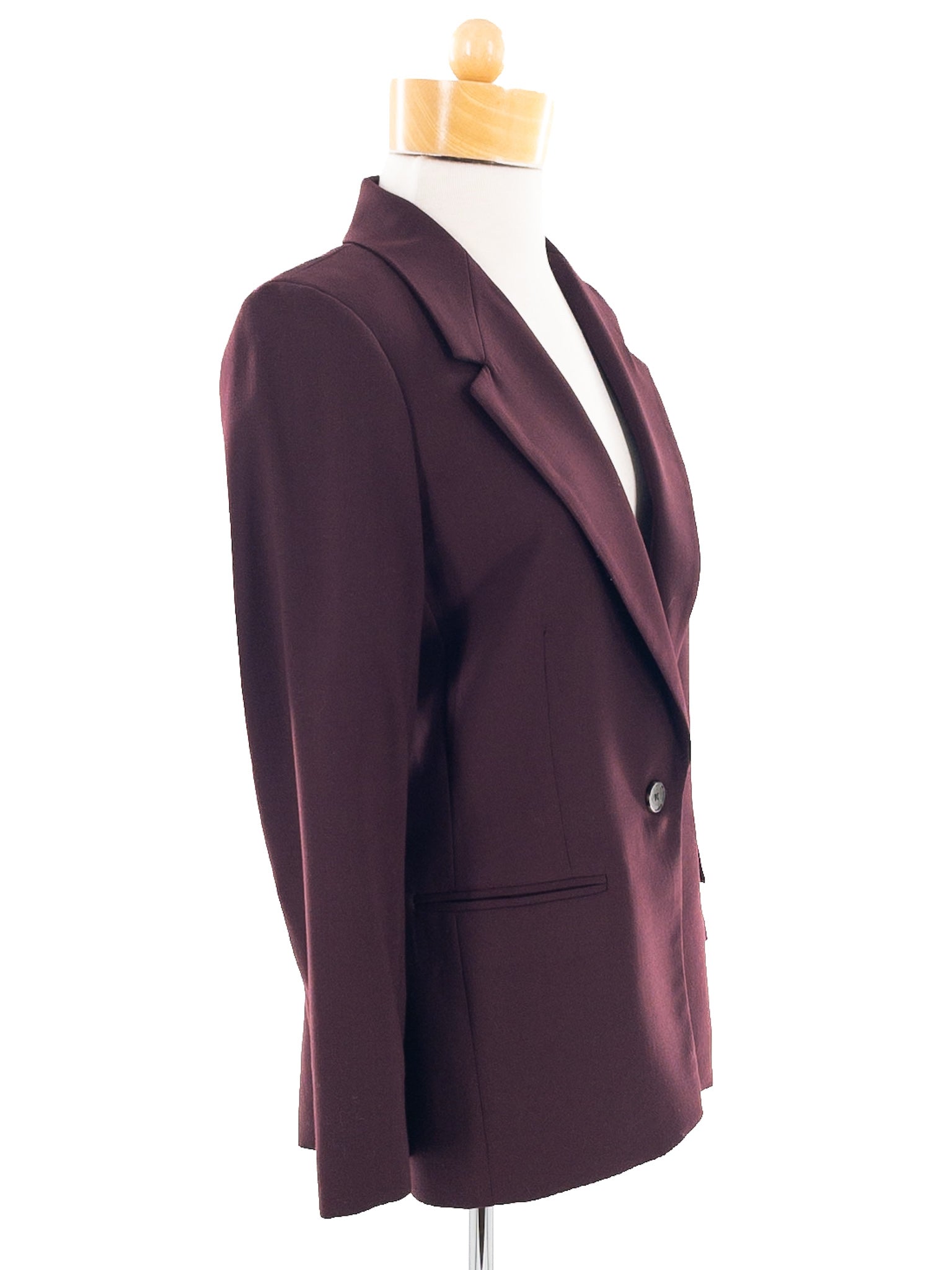 J Crew Wine Wool Blend Size 4 Blazer