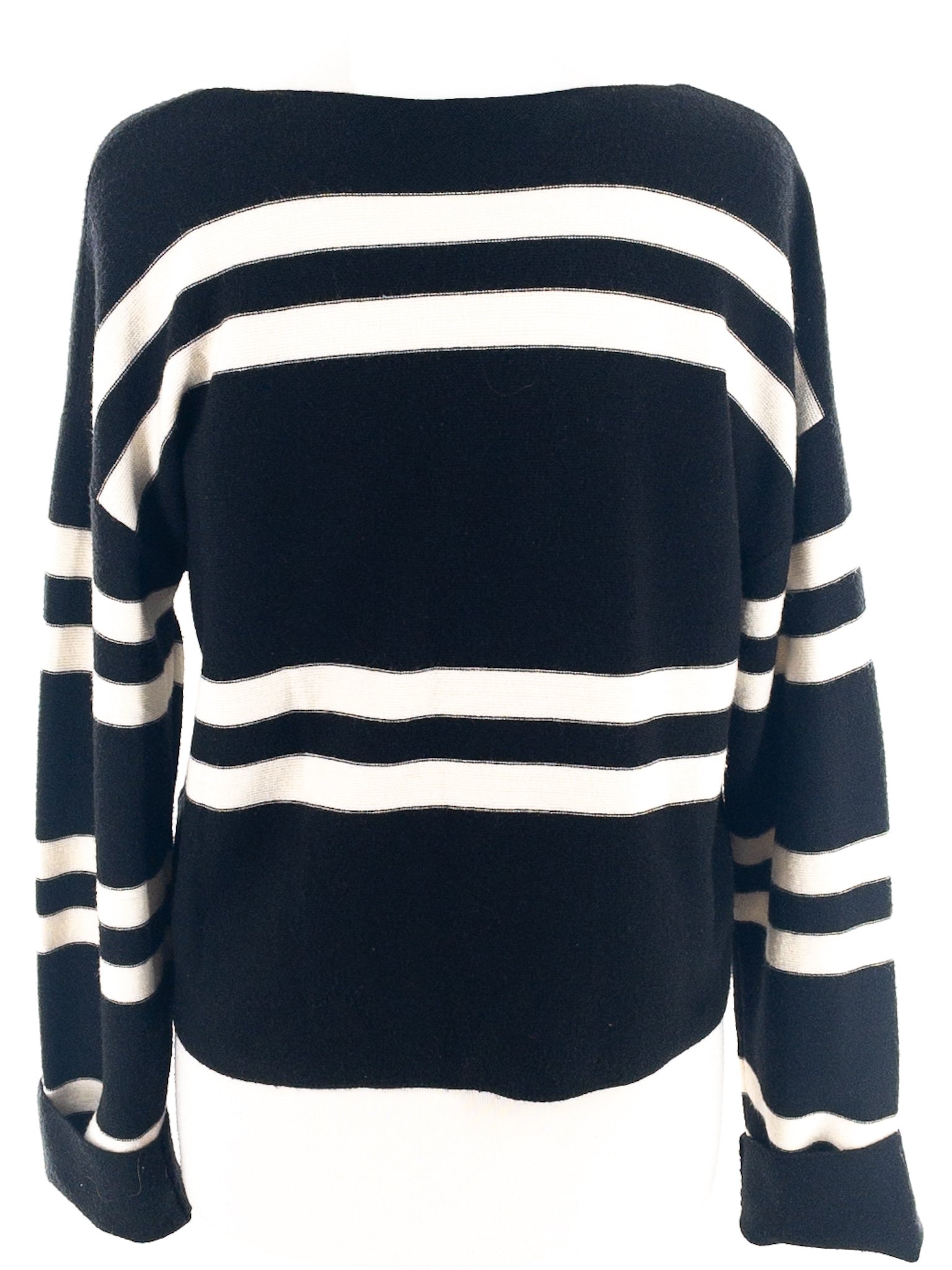 LNA Cream Black Stripe Acrylic Blend Size S Sweaters