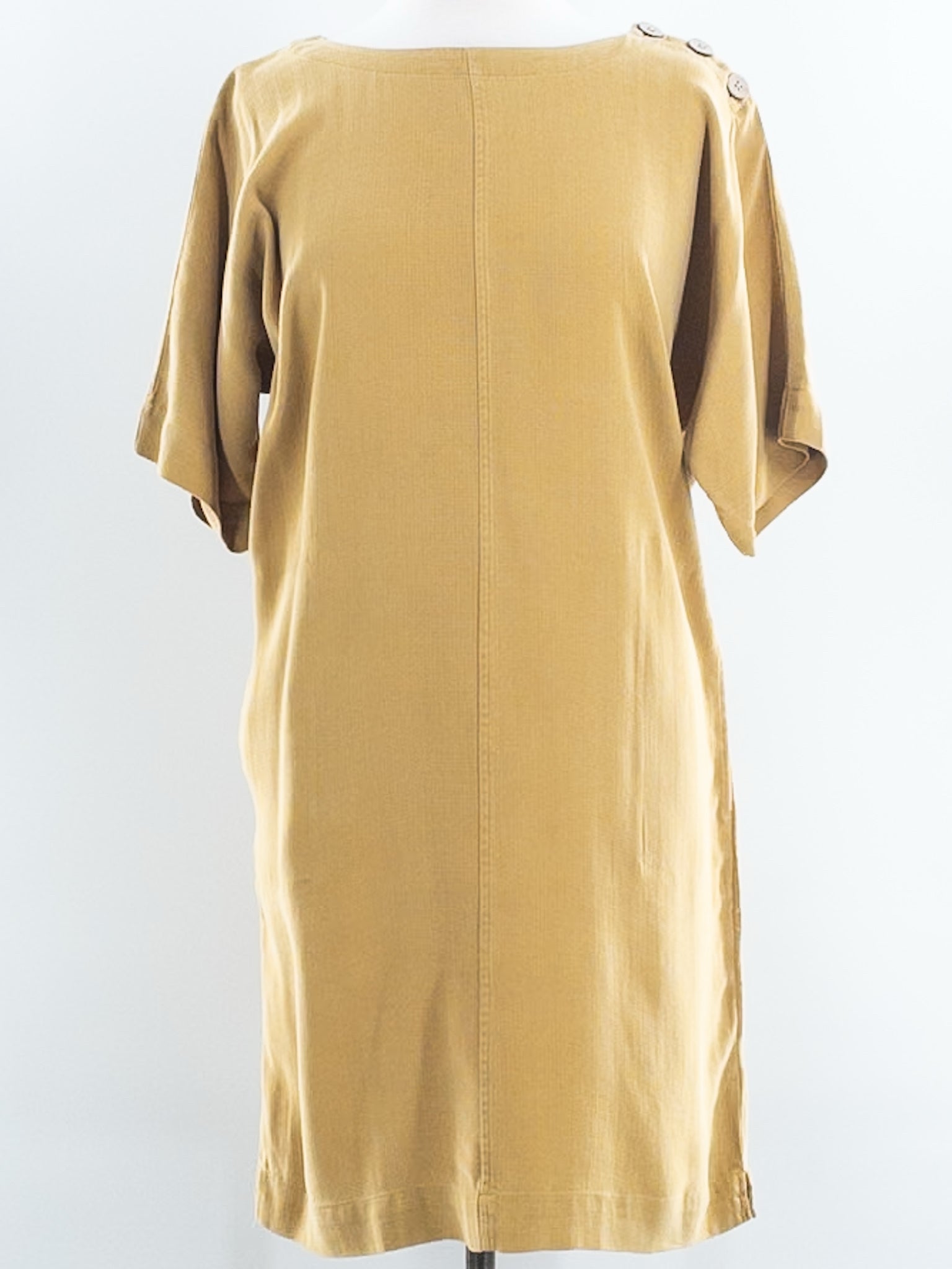 Pure Jill Goldenrod Scoop Neck Lyocel Short Sleeve Size XS Dress