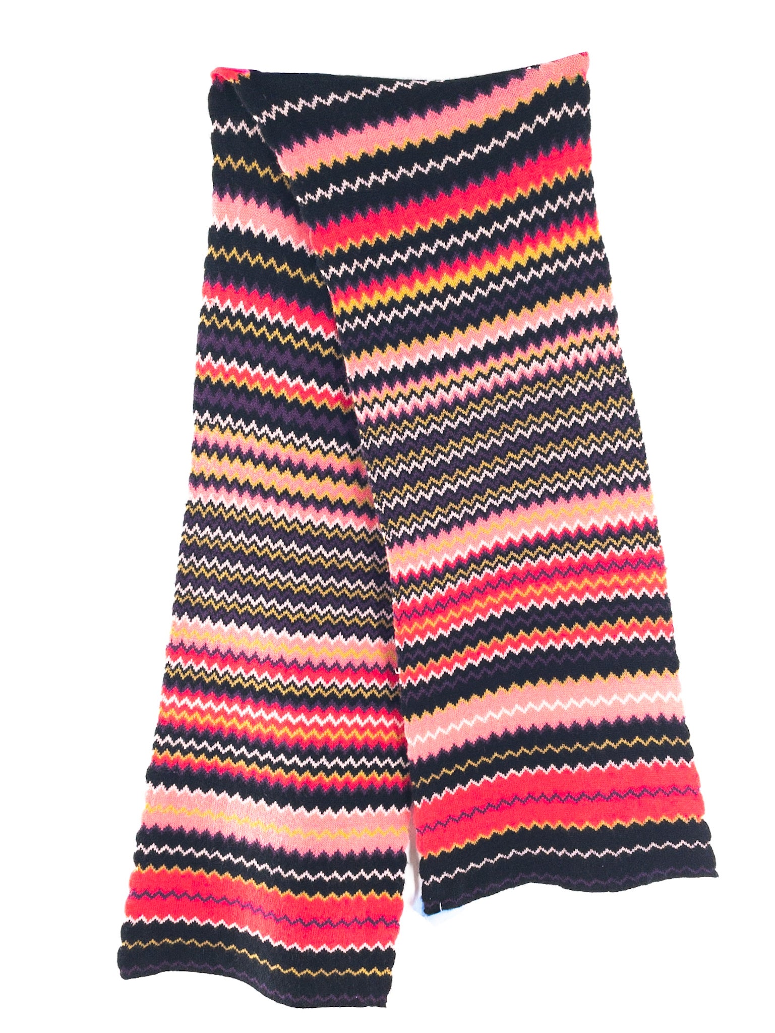 Multi-Color Stripe Knit Scarves