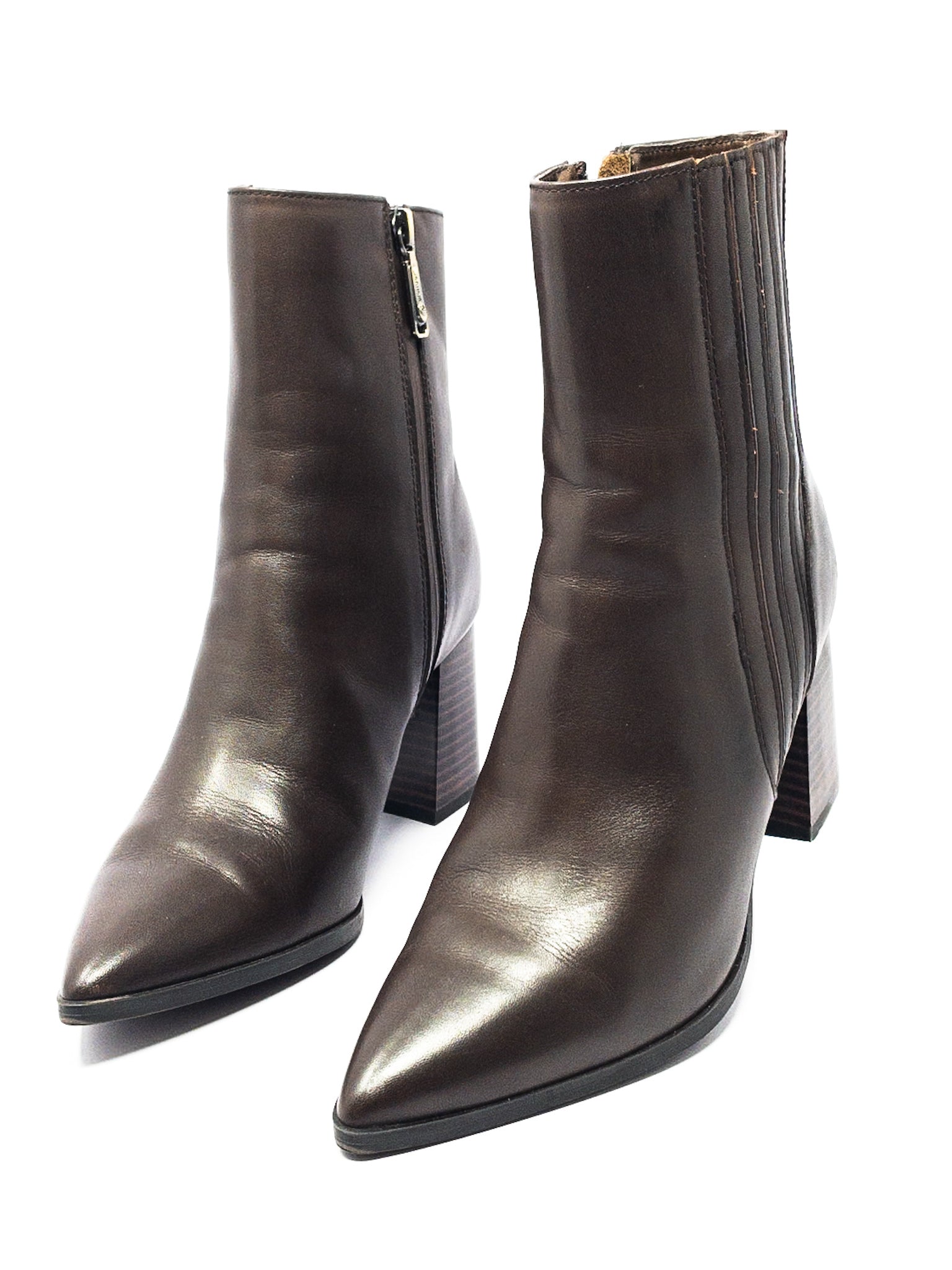 Blondo Brown Zip 7 Bootie