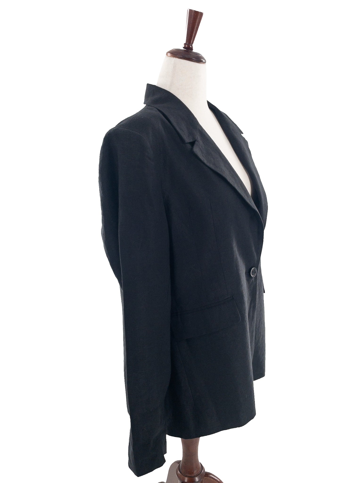 ANR+ Black Linen Size XL Blazer
