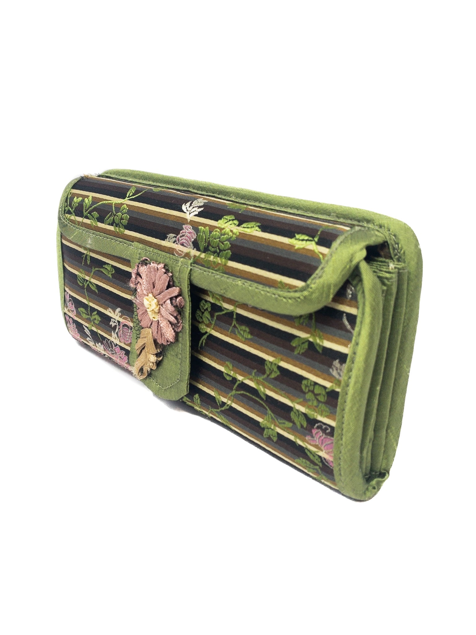 Goody Goody Green Rose Fabric Wallet