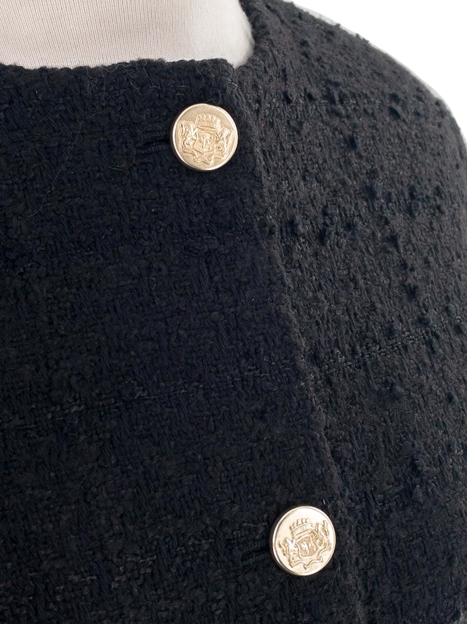 Abercrombie Black Texture Polyester Blend Size M Blazer