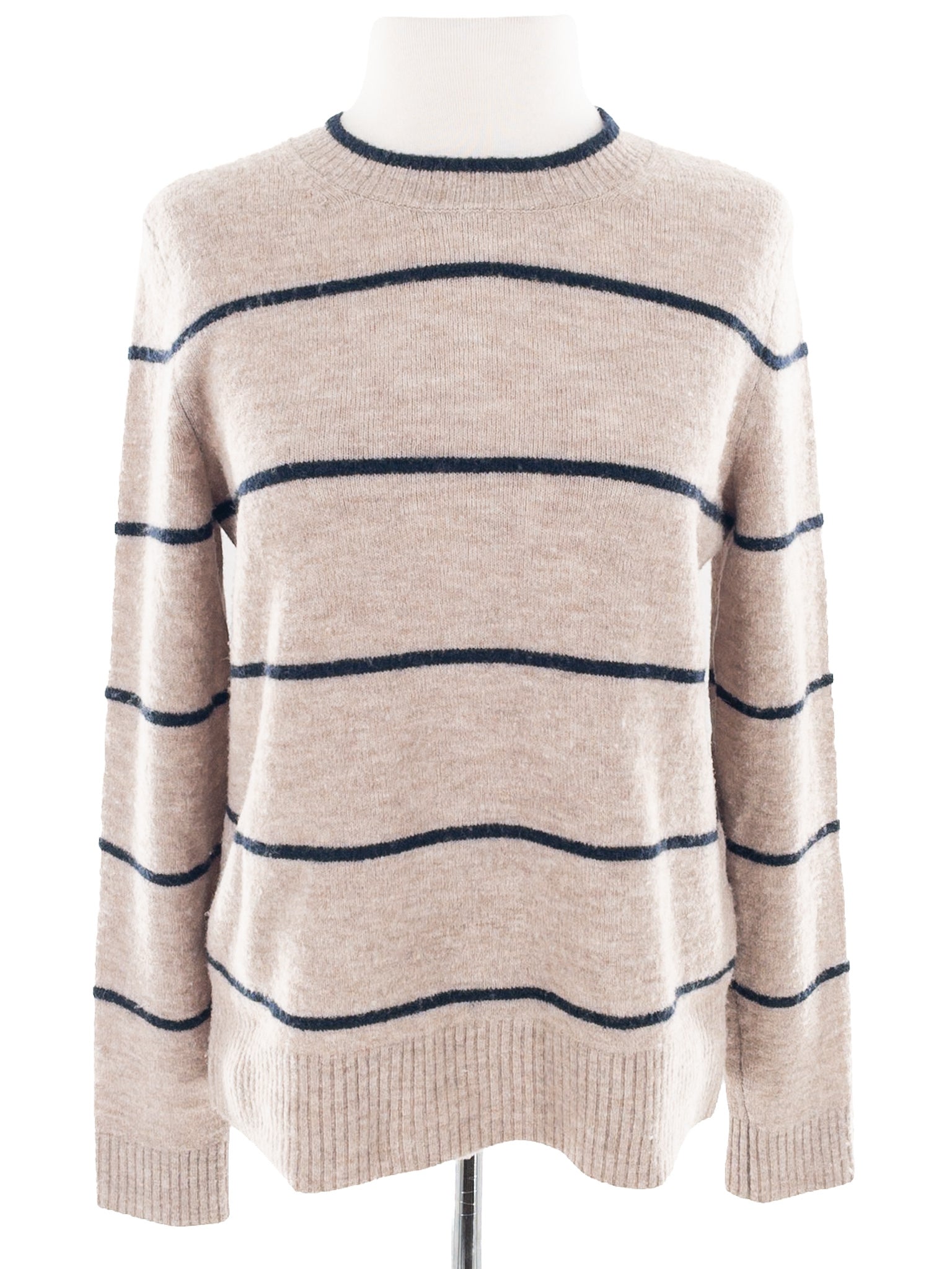Banana Republic Tan Navy Stripe Acrylic Blend Size S Sweaters