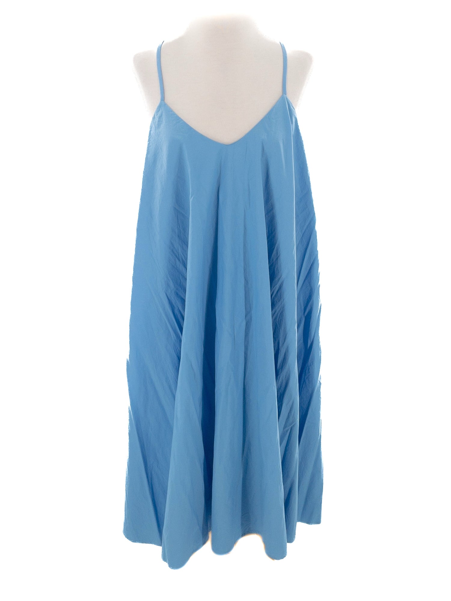 Banana Republic Cloud Blue Scoop Neck Cotton Strappy Size SP Maxi