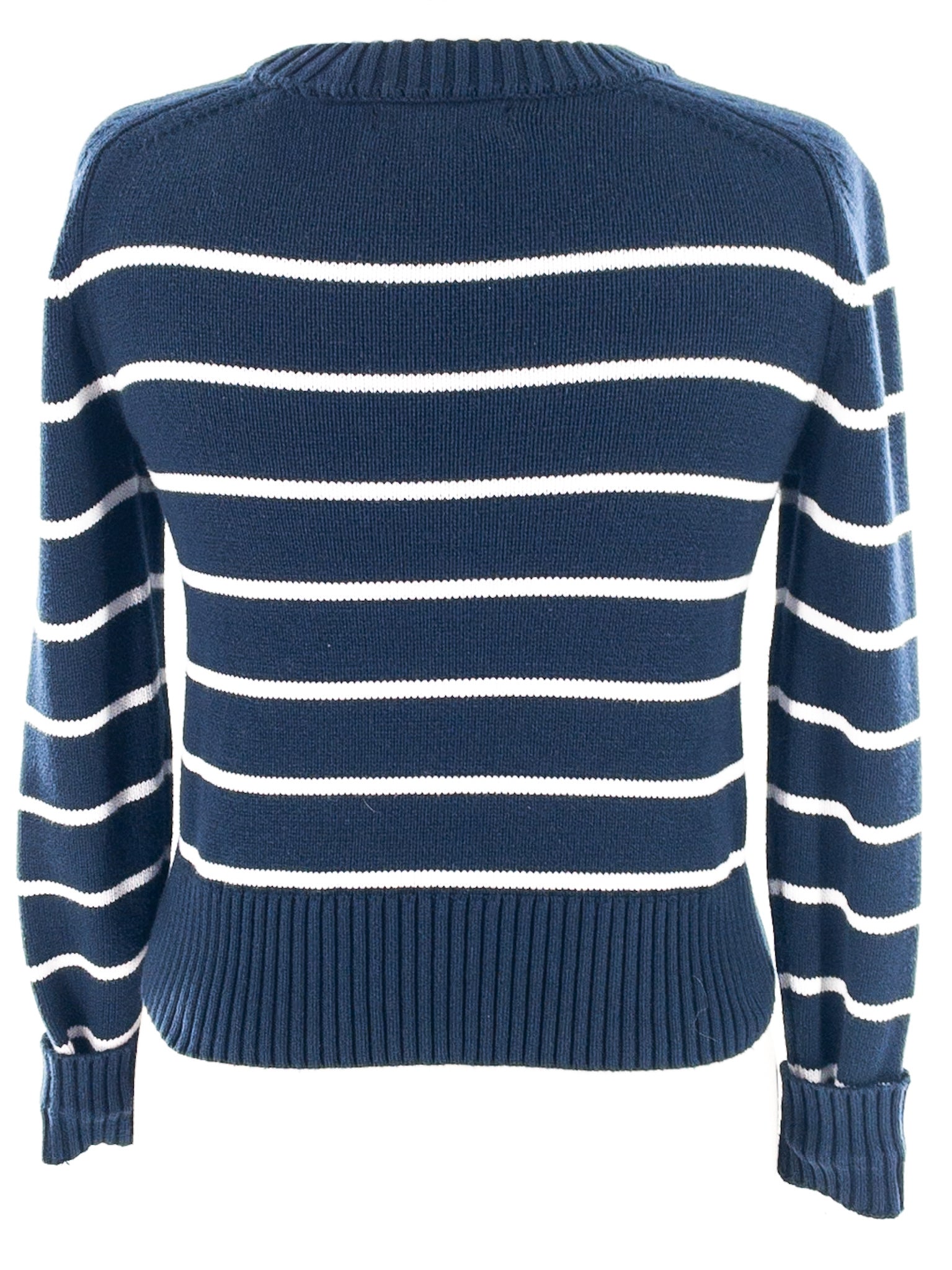 Banana Republic Navy White Stripe Cotton Silk Size XS Sweaters