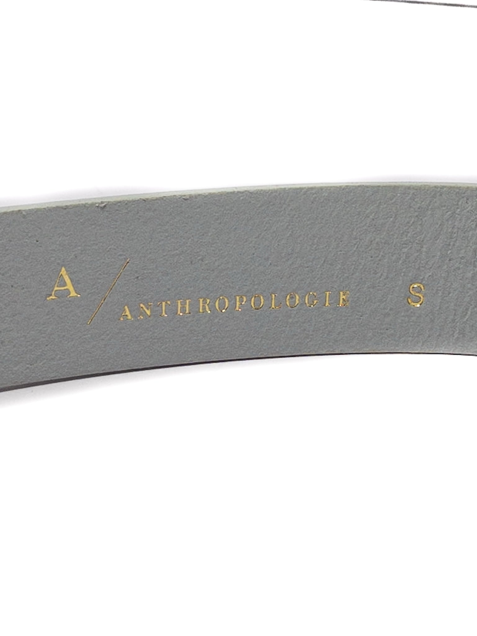 Anthropologie Silver Leather Belts