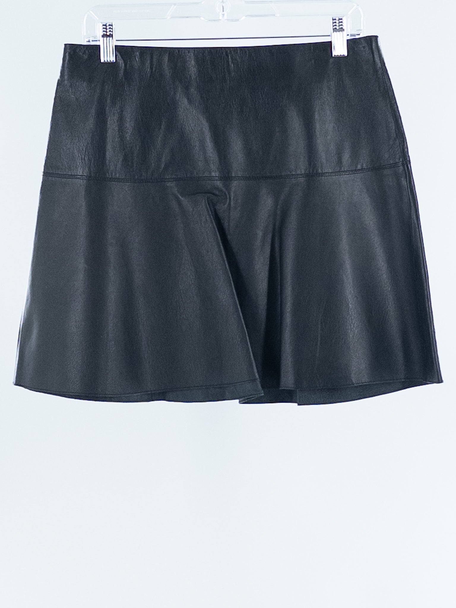 Vince Black Leather Size 8 Skirt