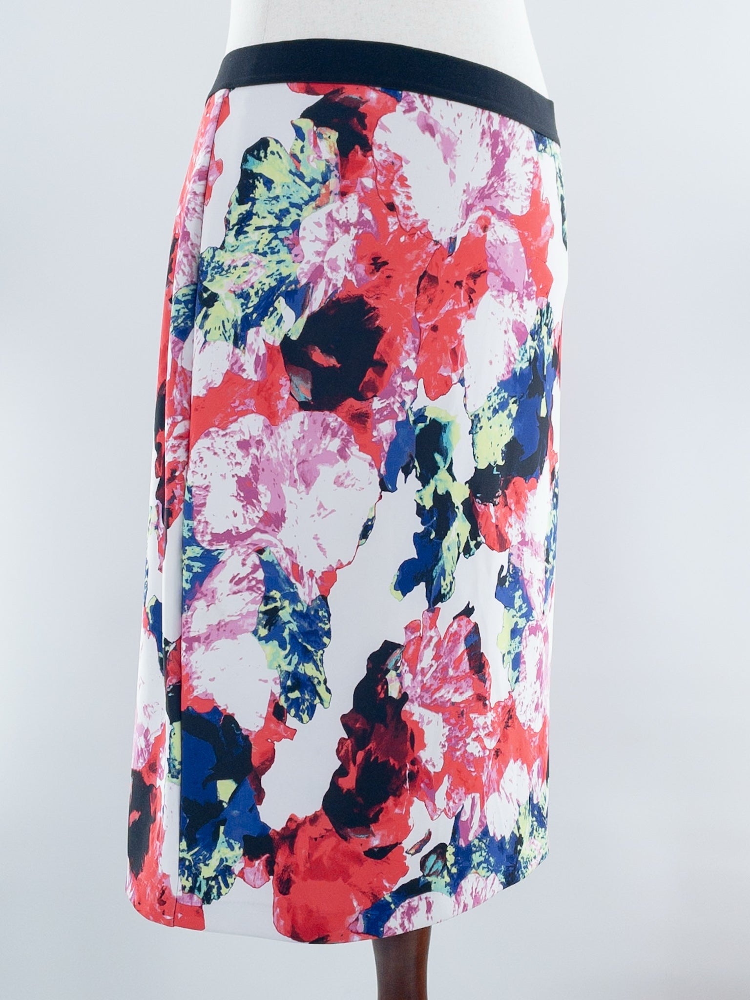 Milly Multi-Color Painted Stretch Size XL Skirt