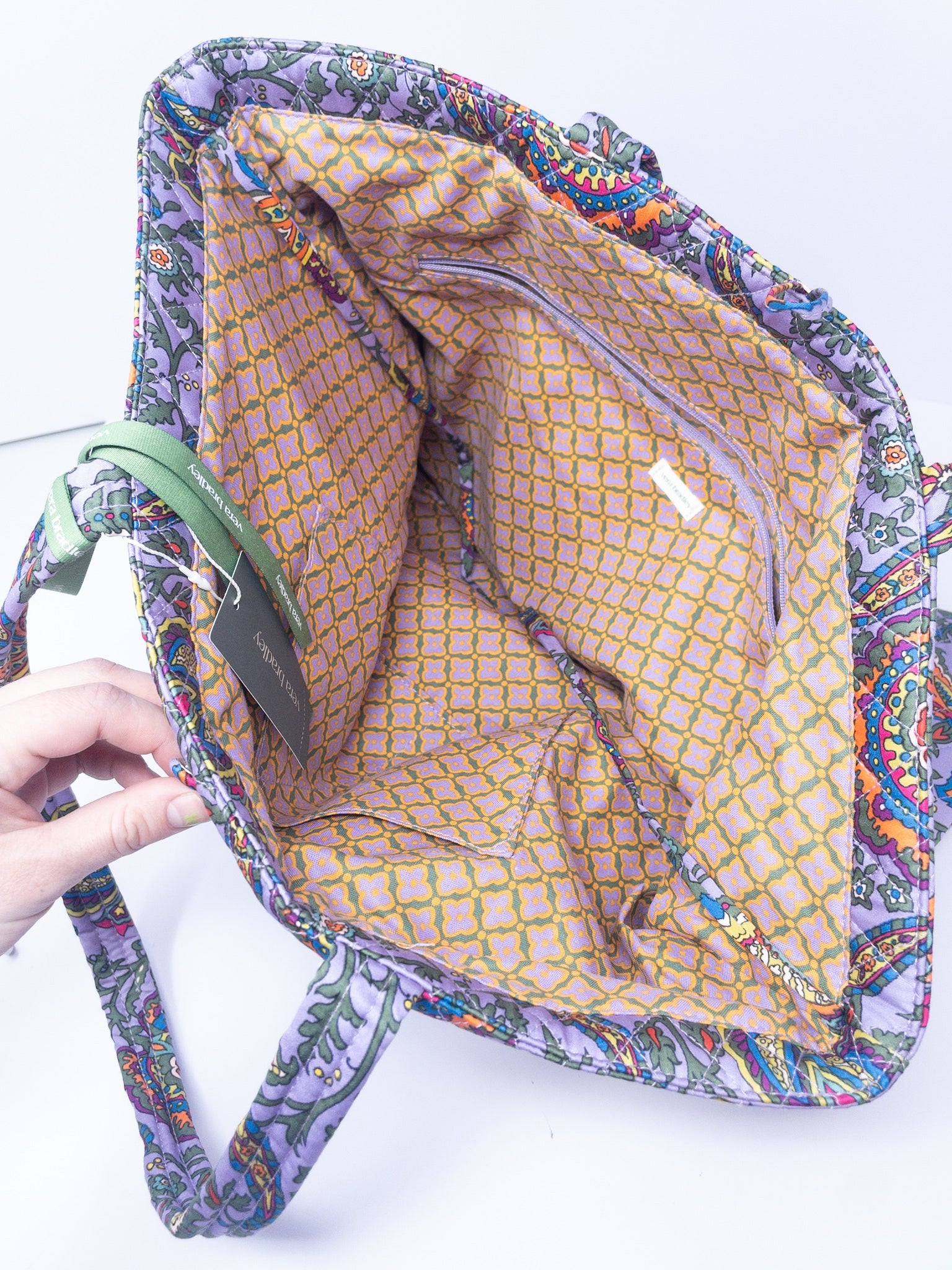 Vera Bradley Purple Multi Quilt Tote