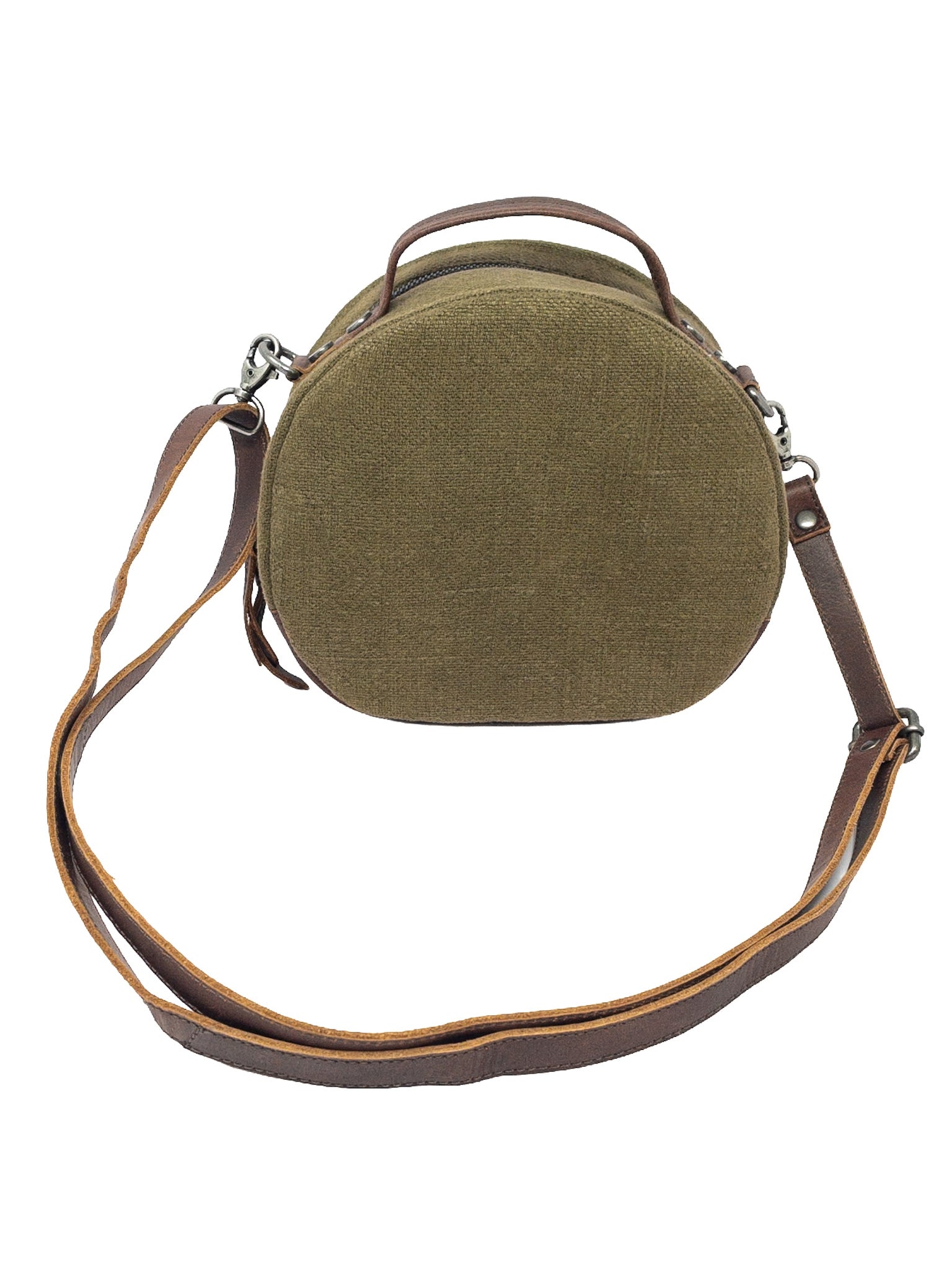 The Burlap People Moss Fabric Cross Body