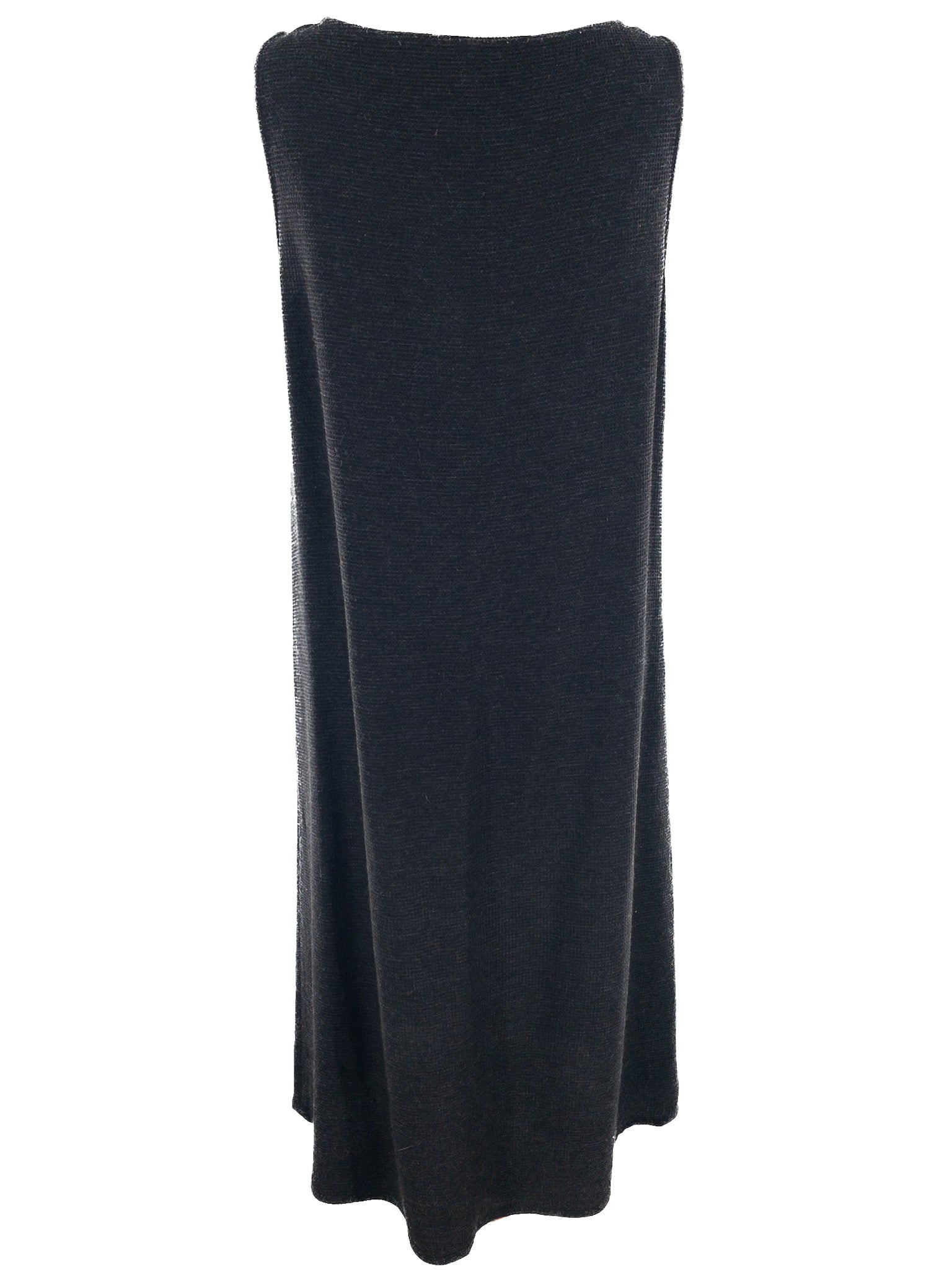 Eileen Fisher Charcoal Waffle Cotton Blend Tank Size L Maxi