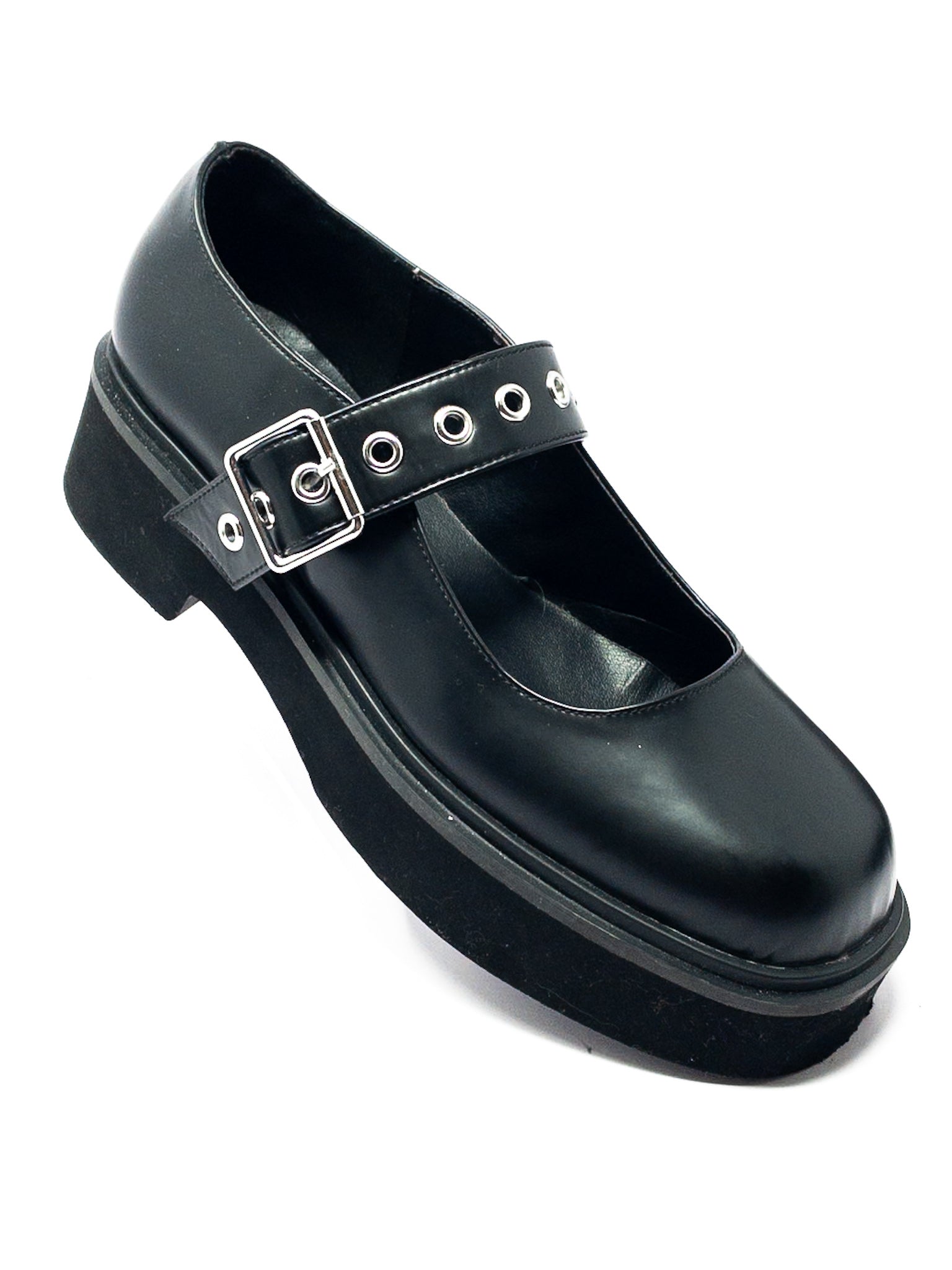 Princess Polly Black Platform Man Made 8 Shoes