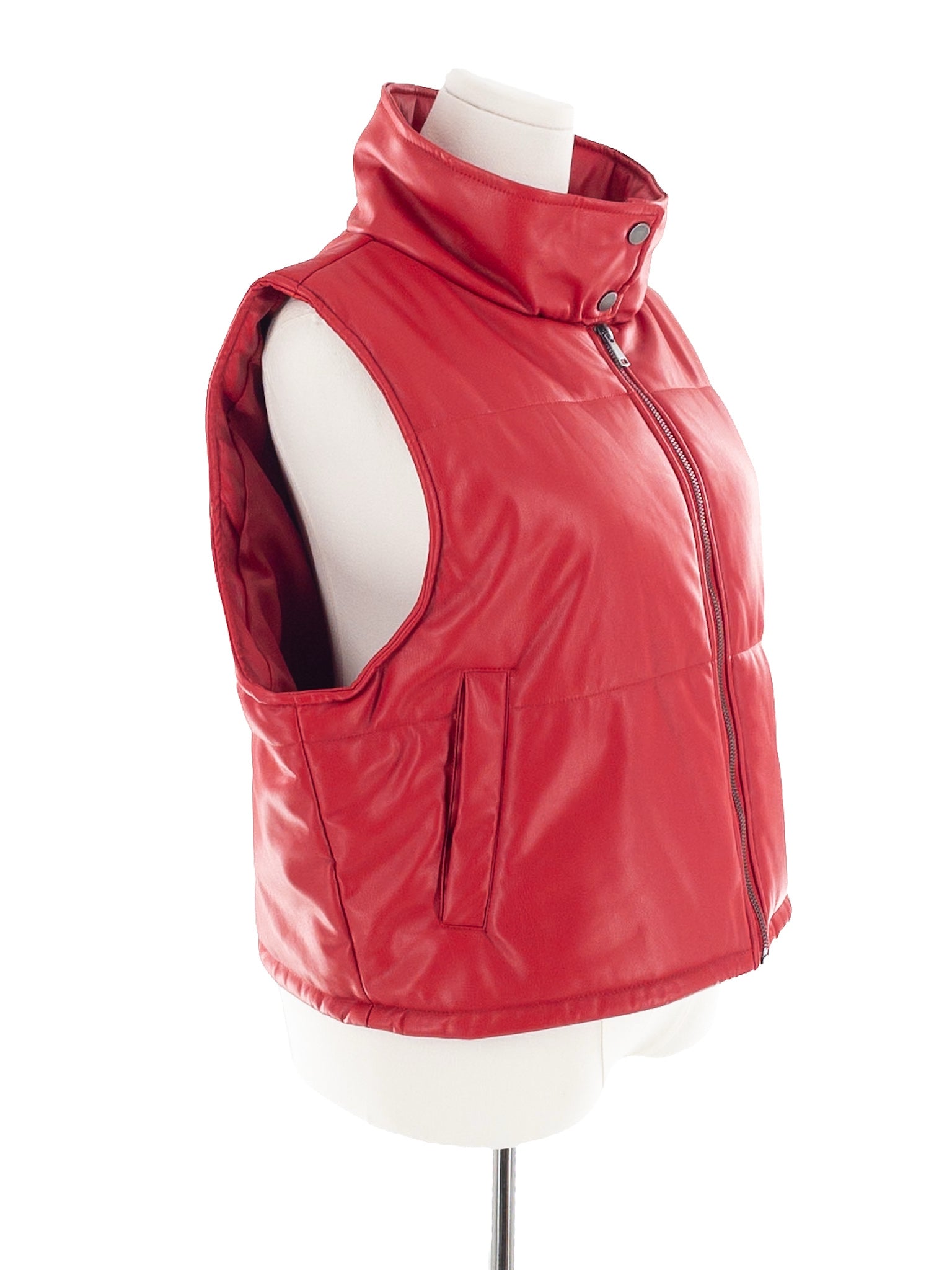 Anthropologie Red Polyester Size L Vest