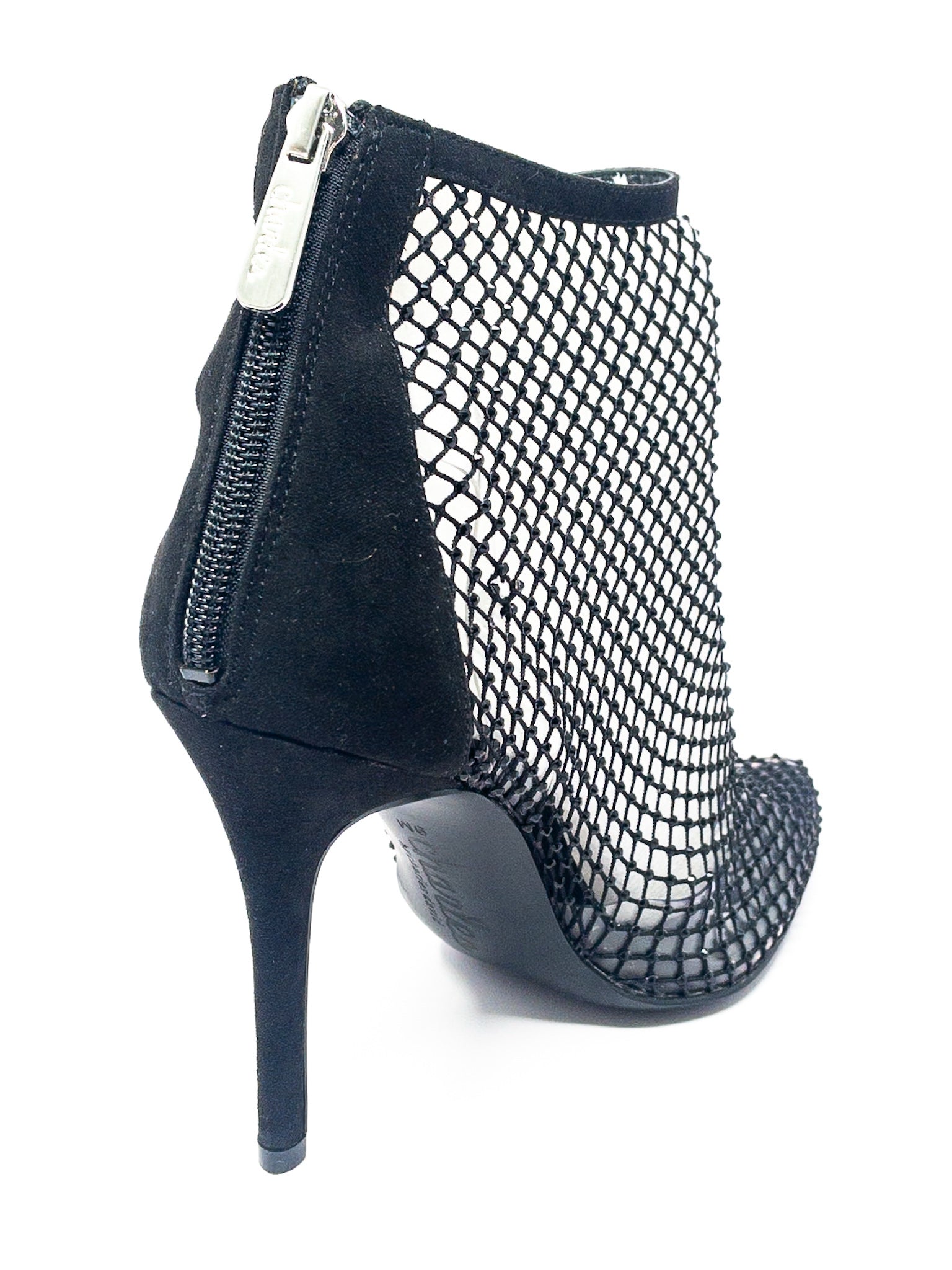 Charles David Black Embellished Mesh 9 Bootie