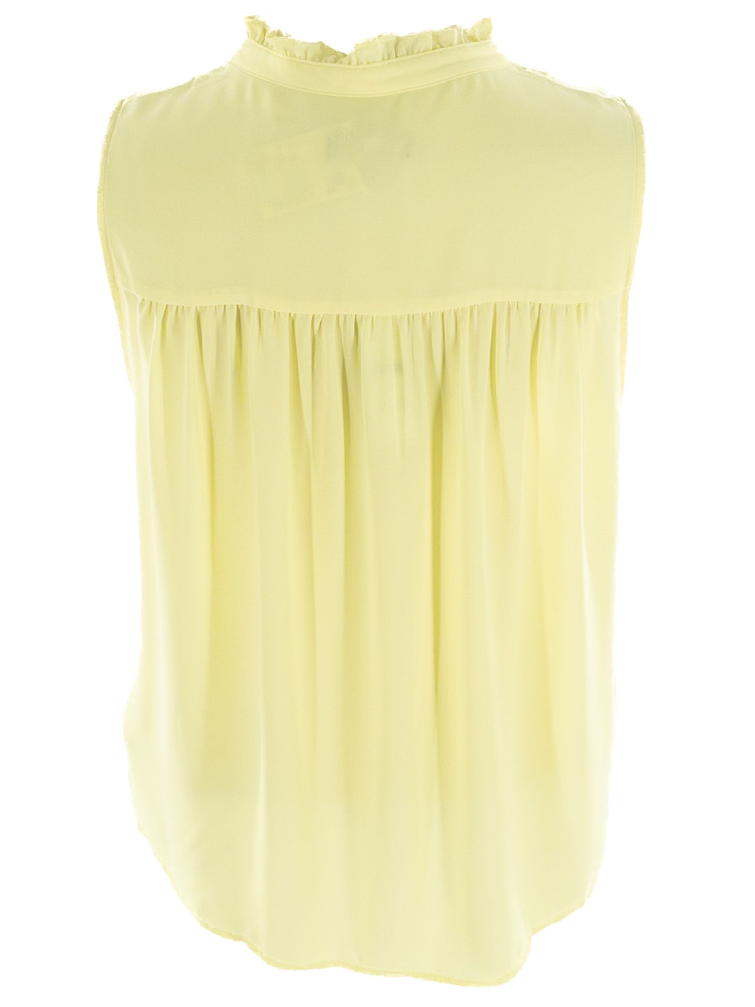 J Crew Yellow Polyester Sleeveless Size S Blouse