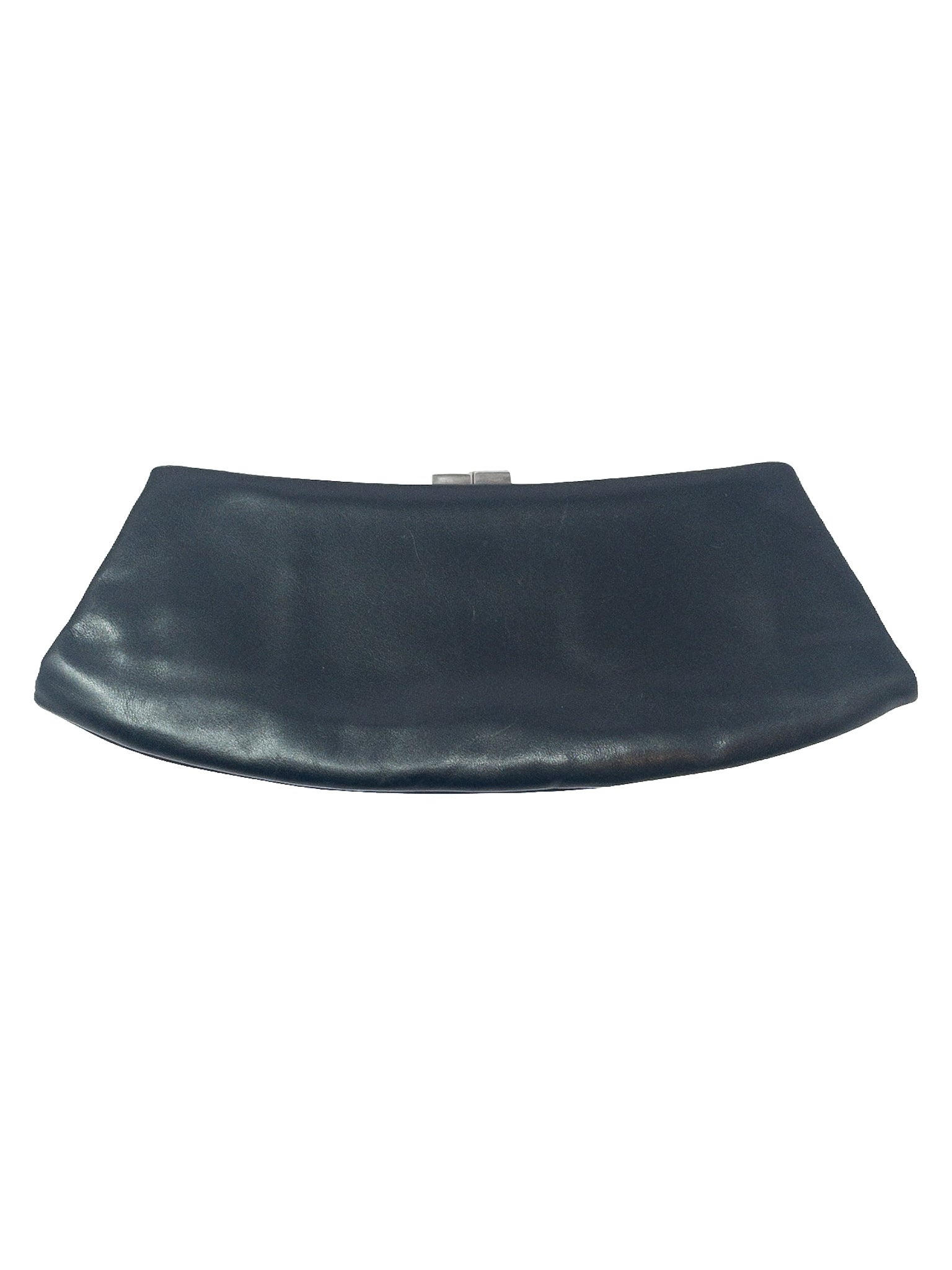 Jil Sander Black Leather Clutch
