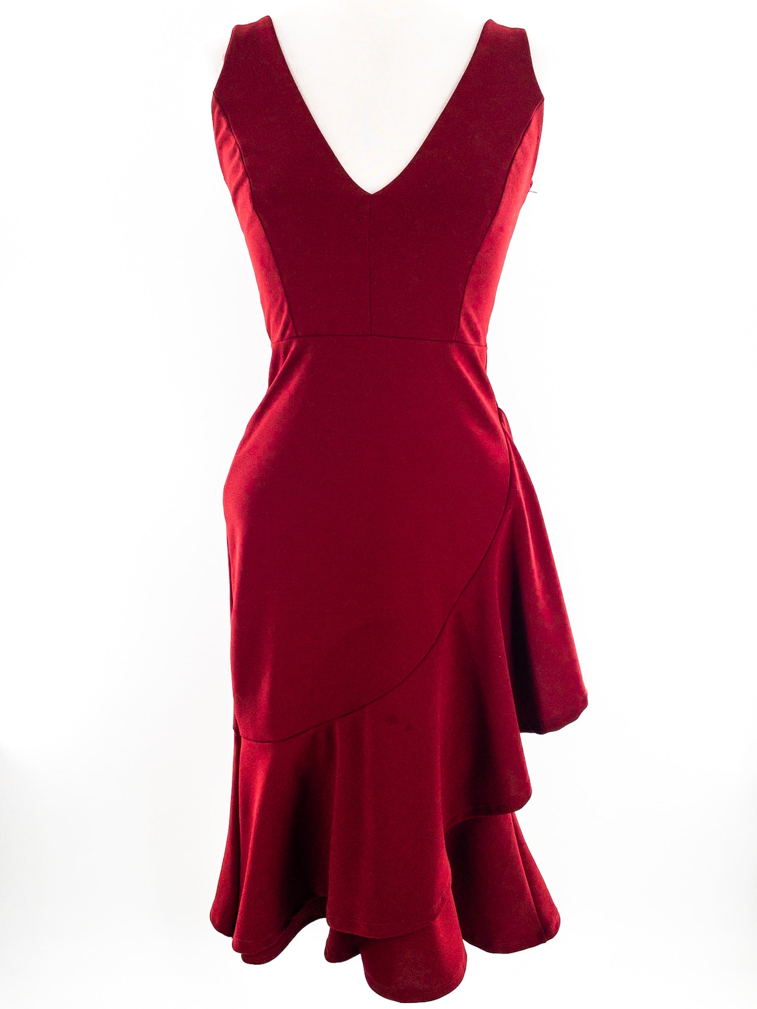 Lulus Red Polyester Blend Sleeveless Size S Dress