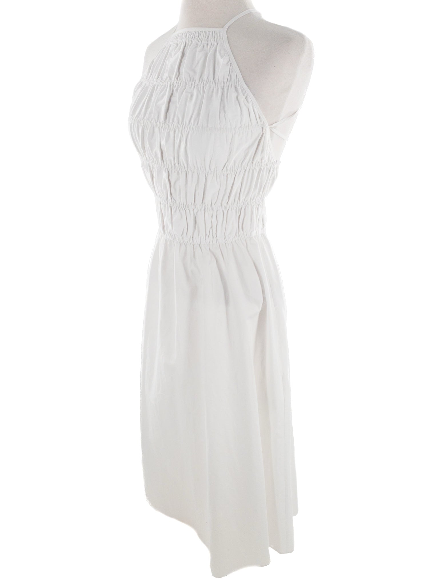 Solid & Striped White Smocked Cotton Strappy Size XS Dress