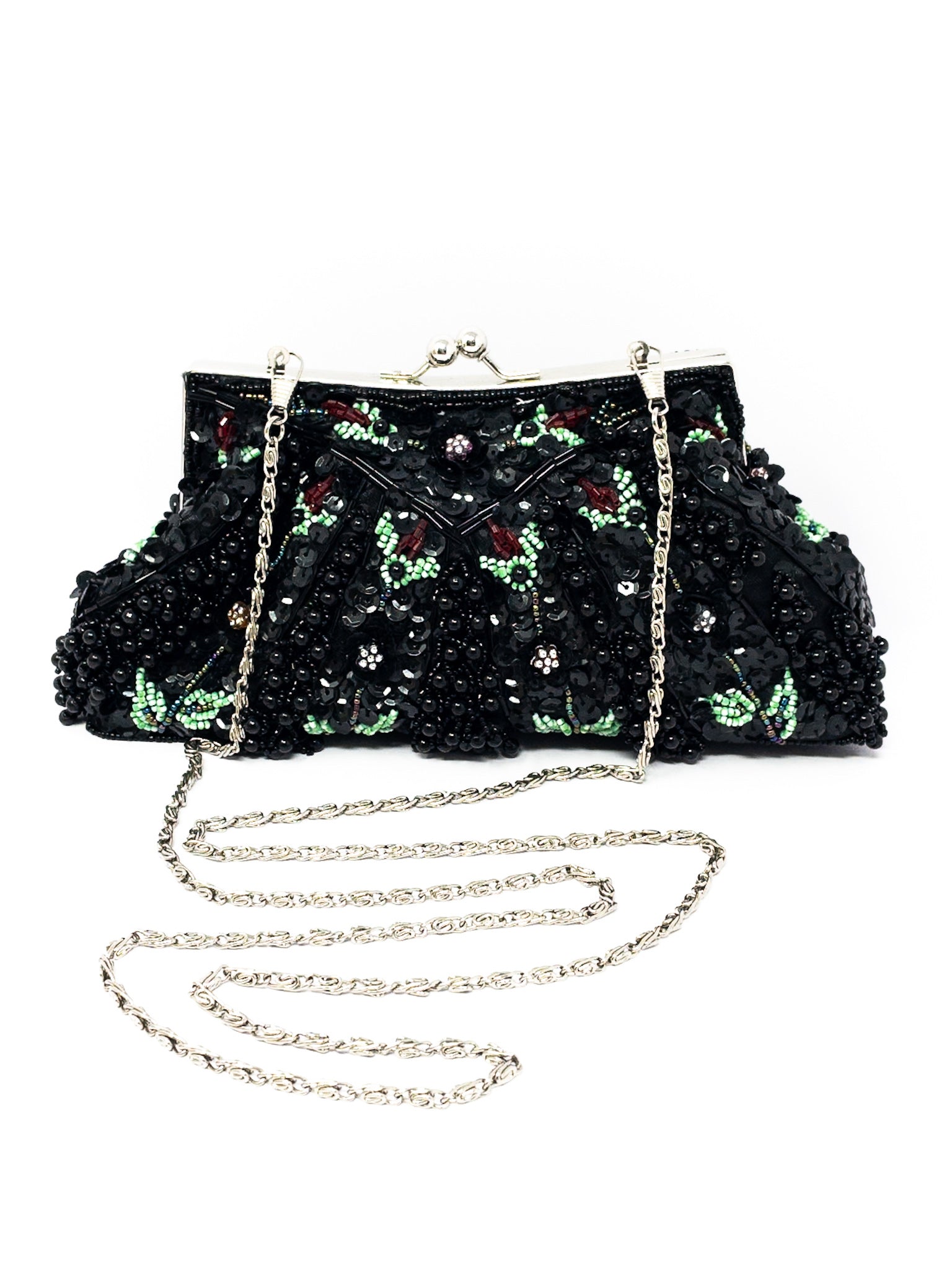 Black Beaded Purse