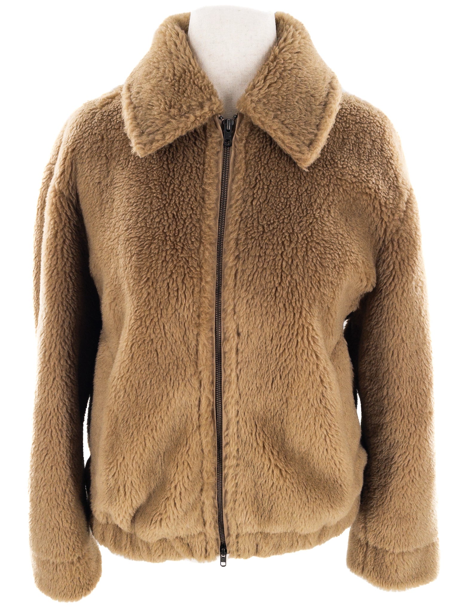 Vince Tan Plush Wool Blend Size L Jacket