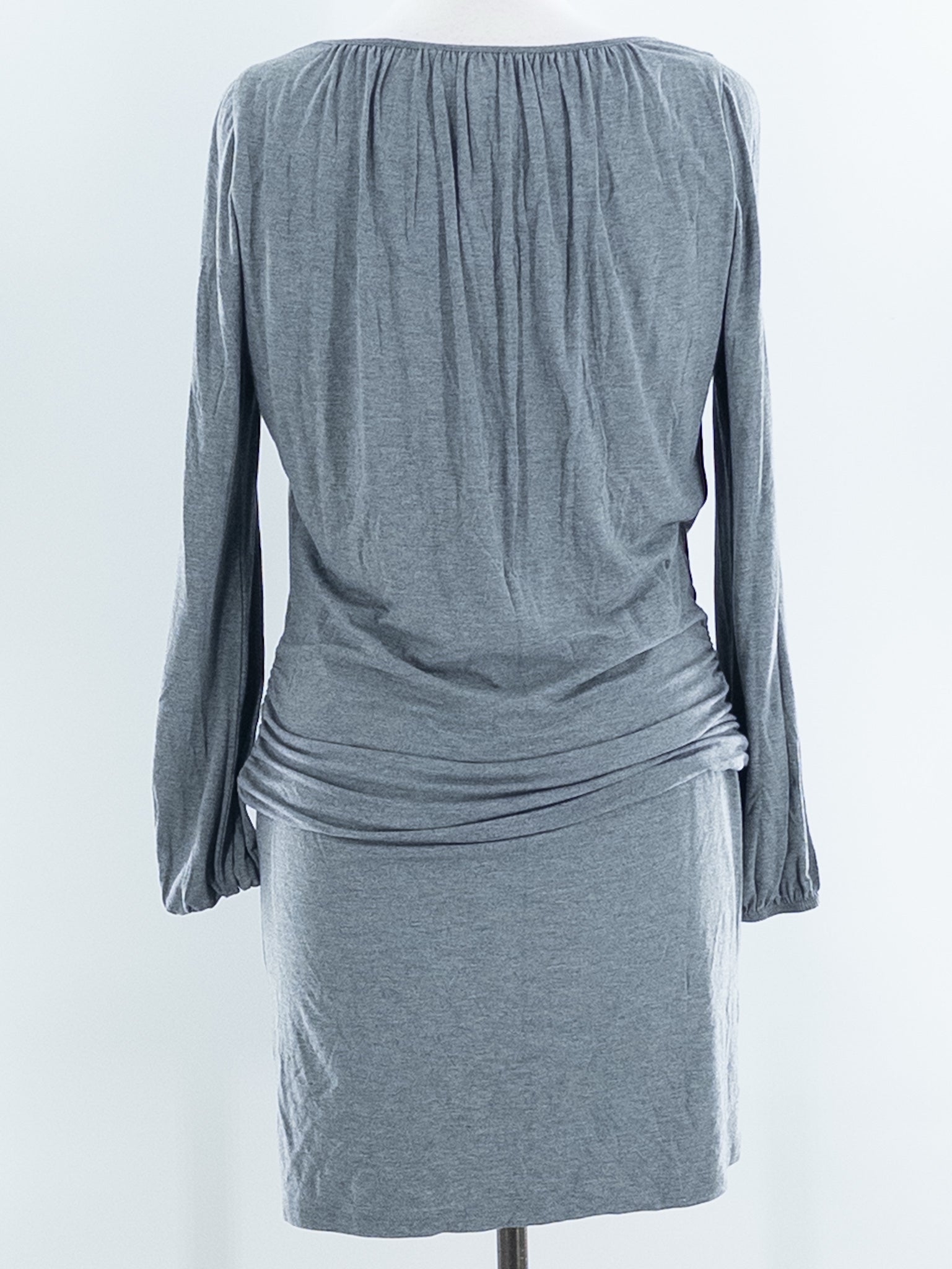 Tommy Bahama Gray Viscose Blend Long Sleeve Size S Dress