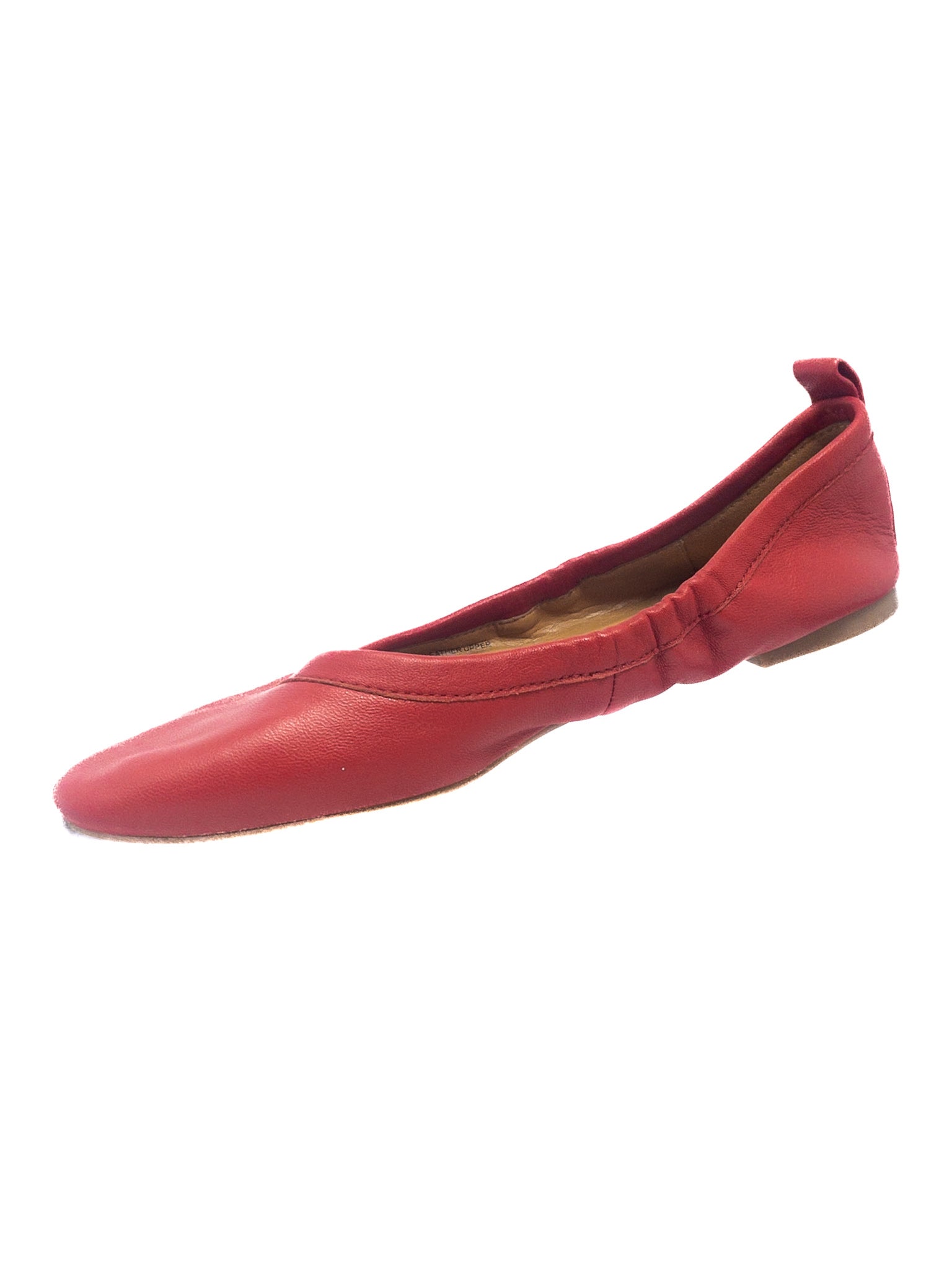 J Crew Red Leather 8.5 Flats