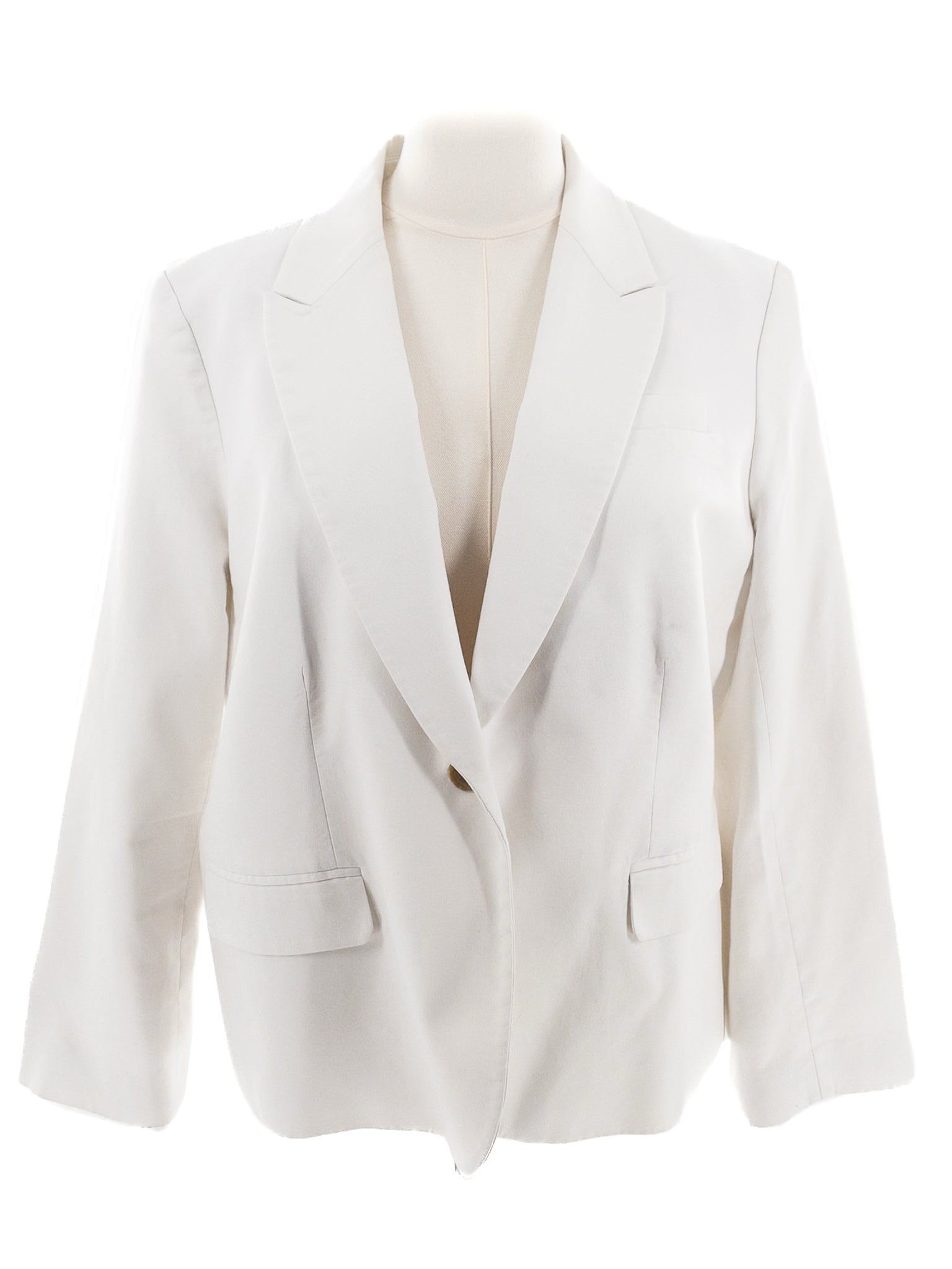 J Crew White Cotton Size 20 Blazer