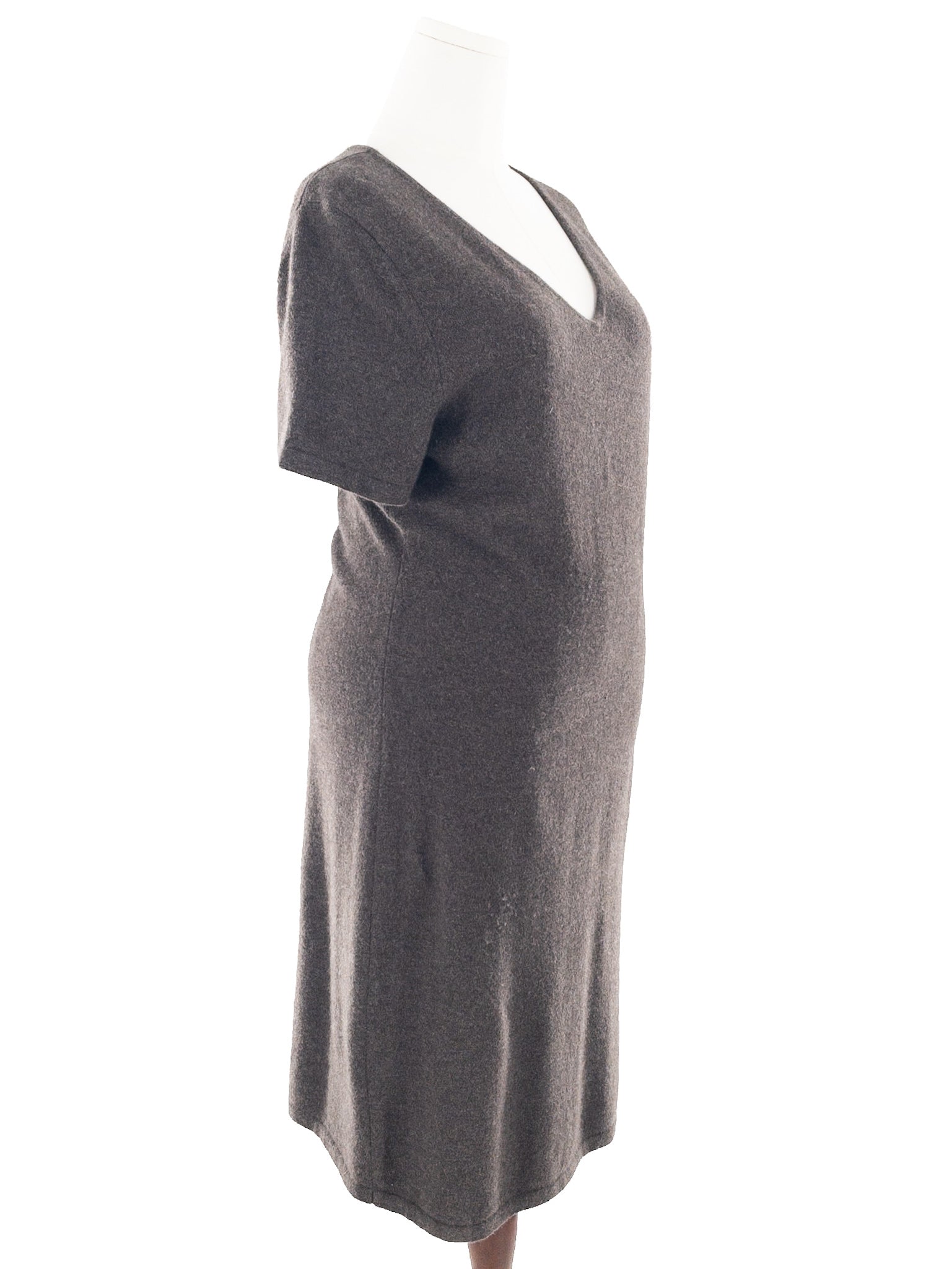 Anne Klein Brown Heather Cashmere Short Sleeve Size XL Dress