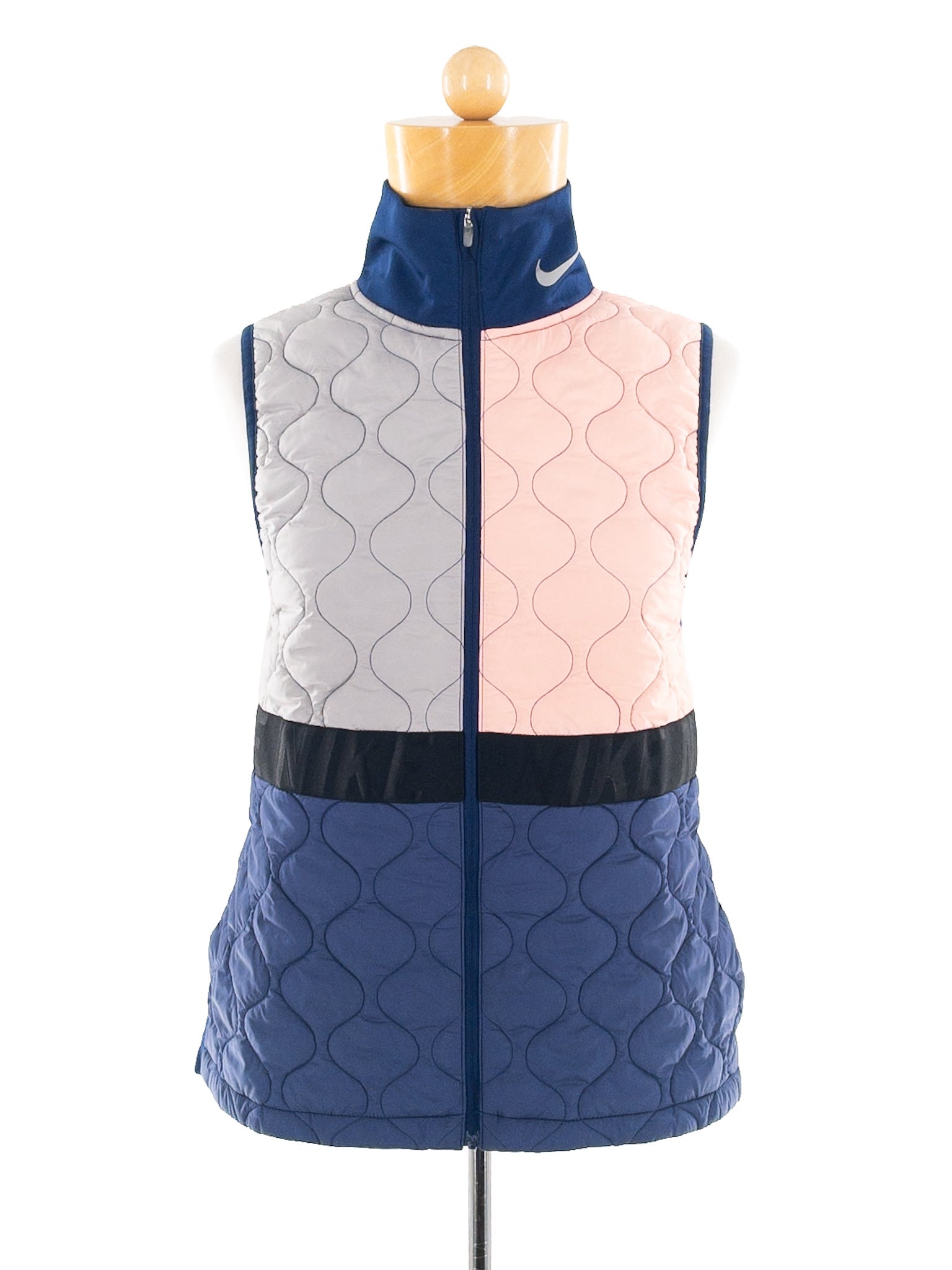 Nike Pink Blue Quilt Polyester Size S Vest