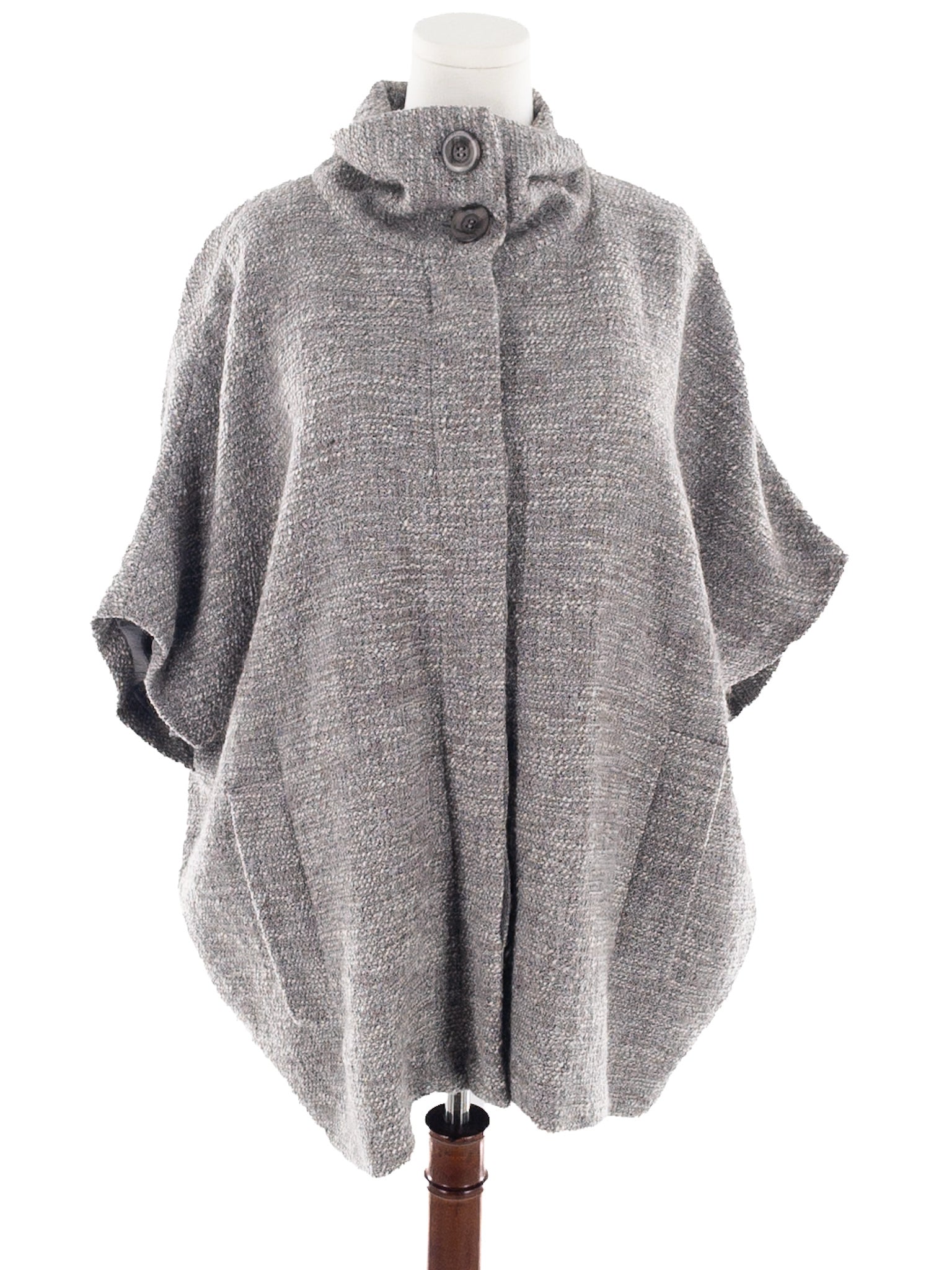 Poetry Gray Heather Wool Blend Size L Vest