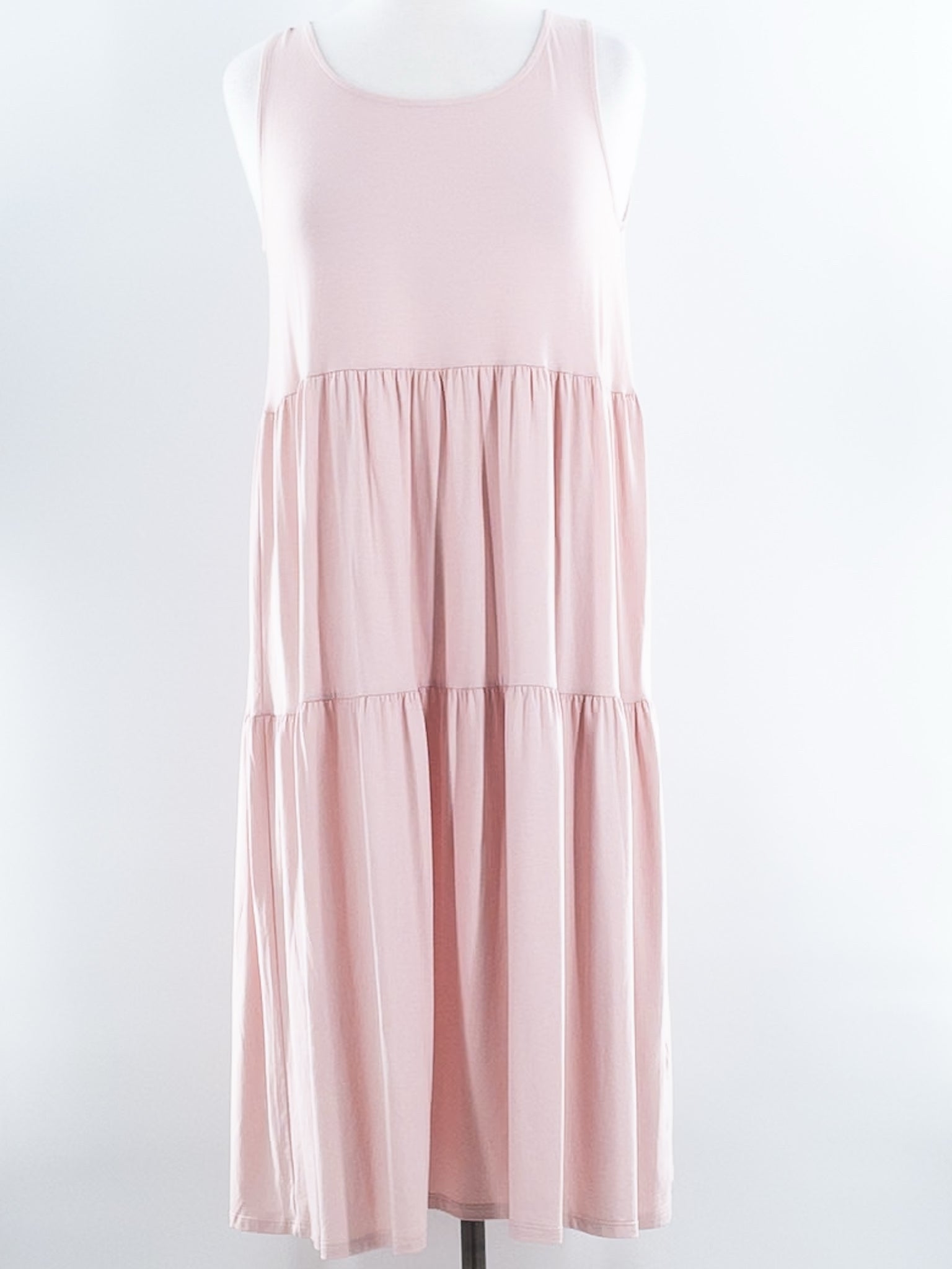 Eileen Fisher Rose Tiers Tencel Sleeveless Size XS Dress