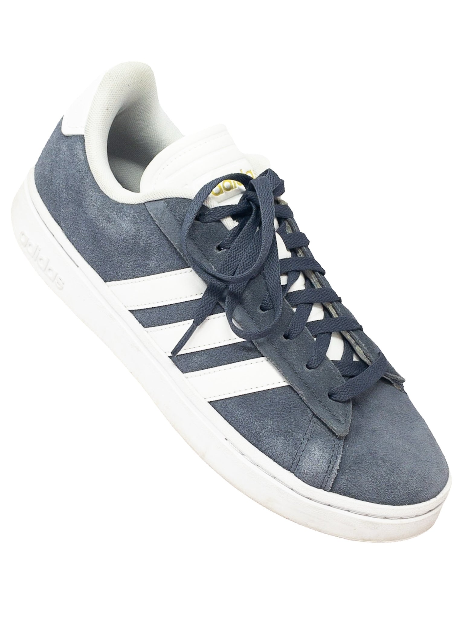 Adidas Gray White Tie Suede 11 Sneakers