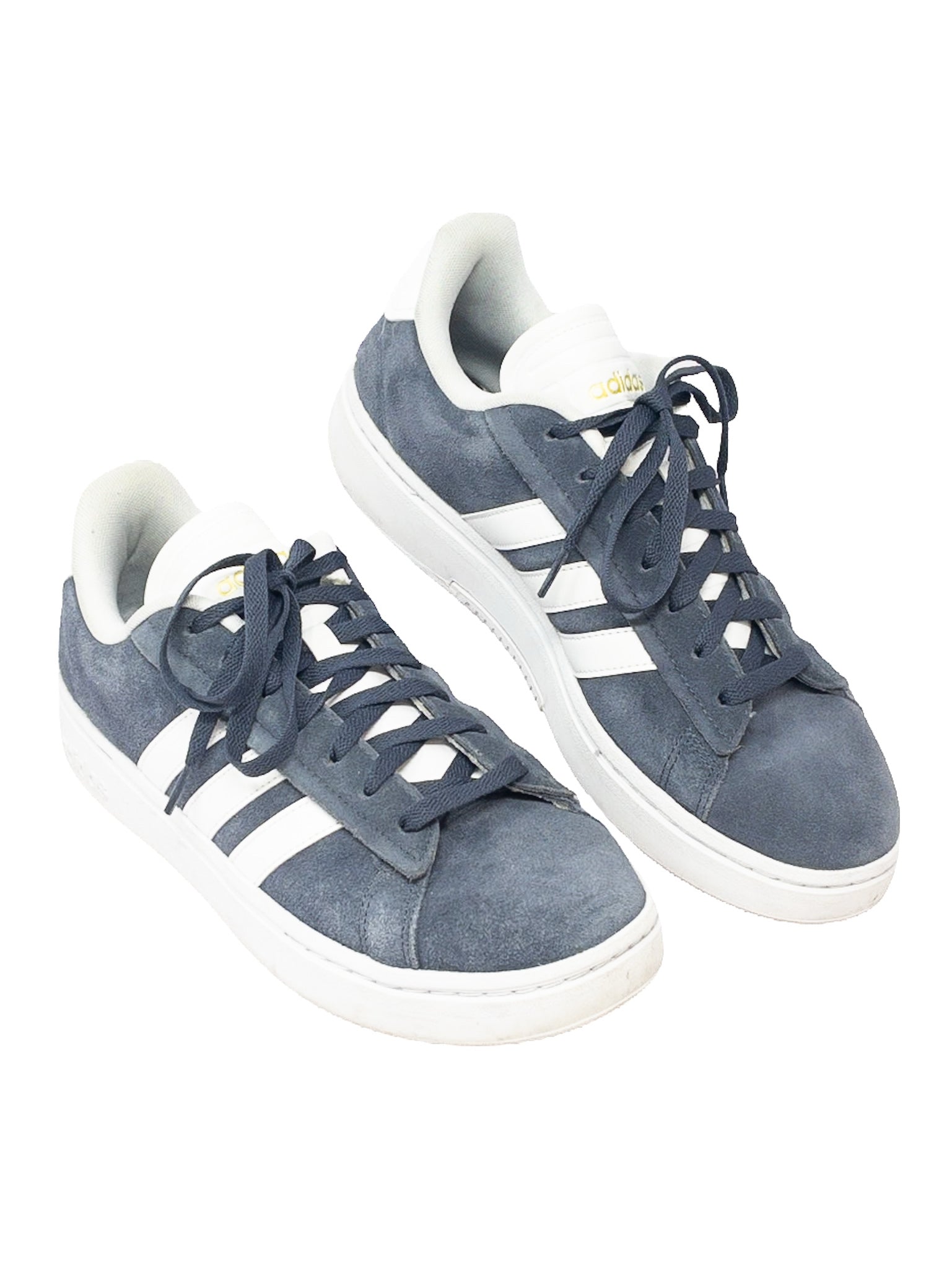 Adidas Gray White Tie Suede 11 Sneakers