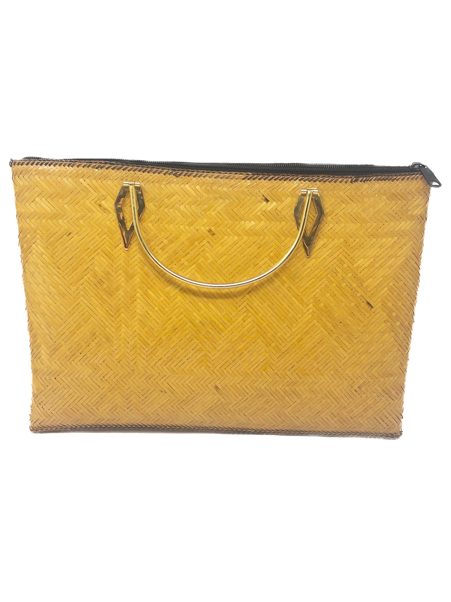 Gold Multi Stripe Canvas Purse