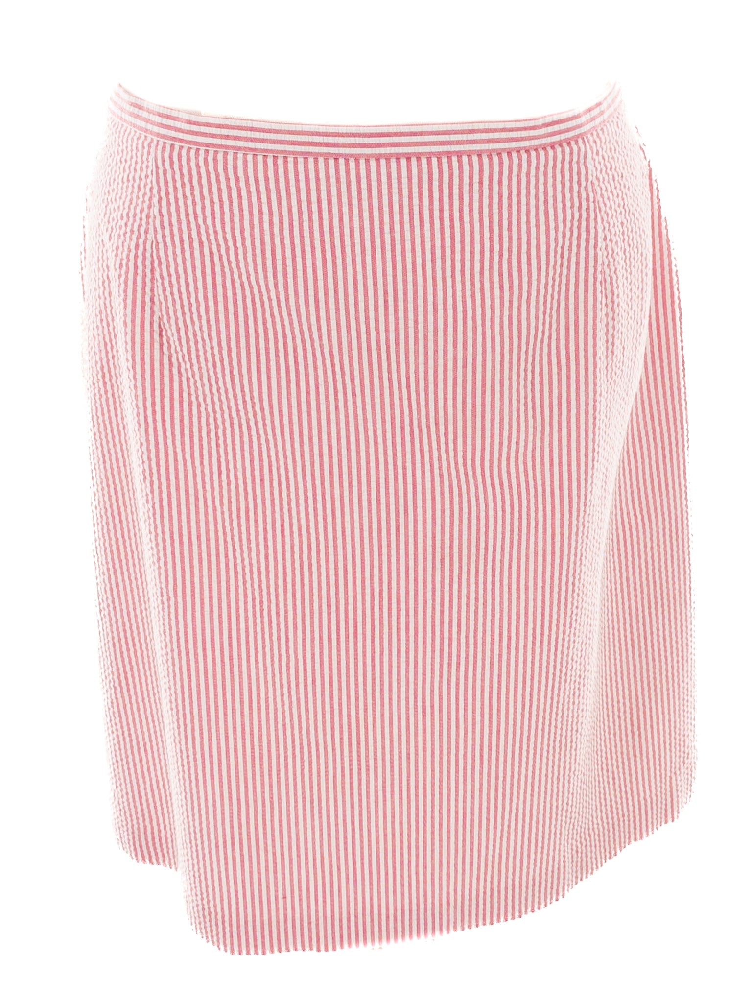 Talbots Pink White Pinstripe Cotton Size 18 Skirt