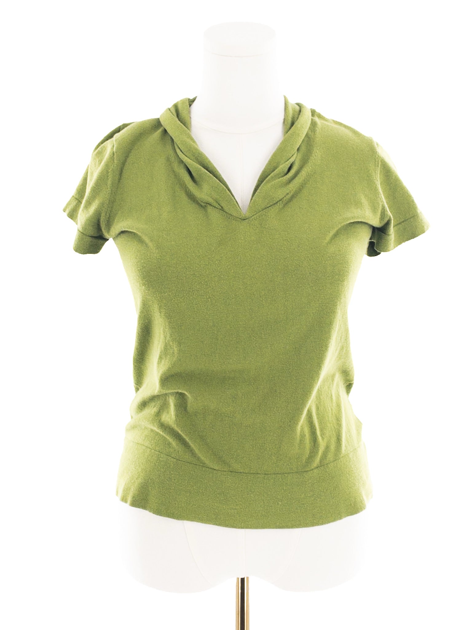 Banana Republic Green Silk Blend Short Sleeve Size L T Shirt