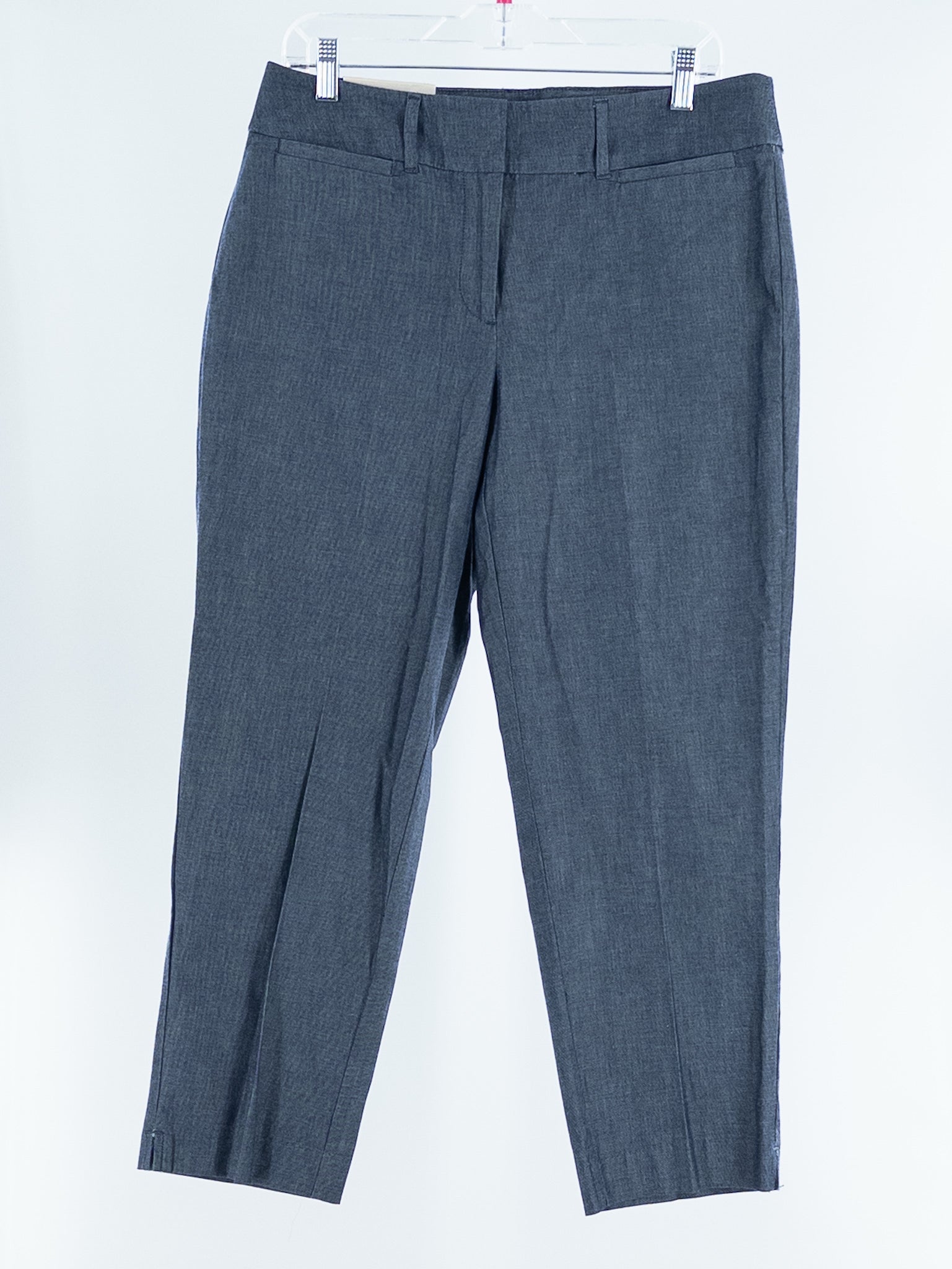 Ann Taylor Charcoal Heather Cotton Blend Cropped Size 8 Pants