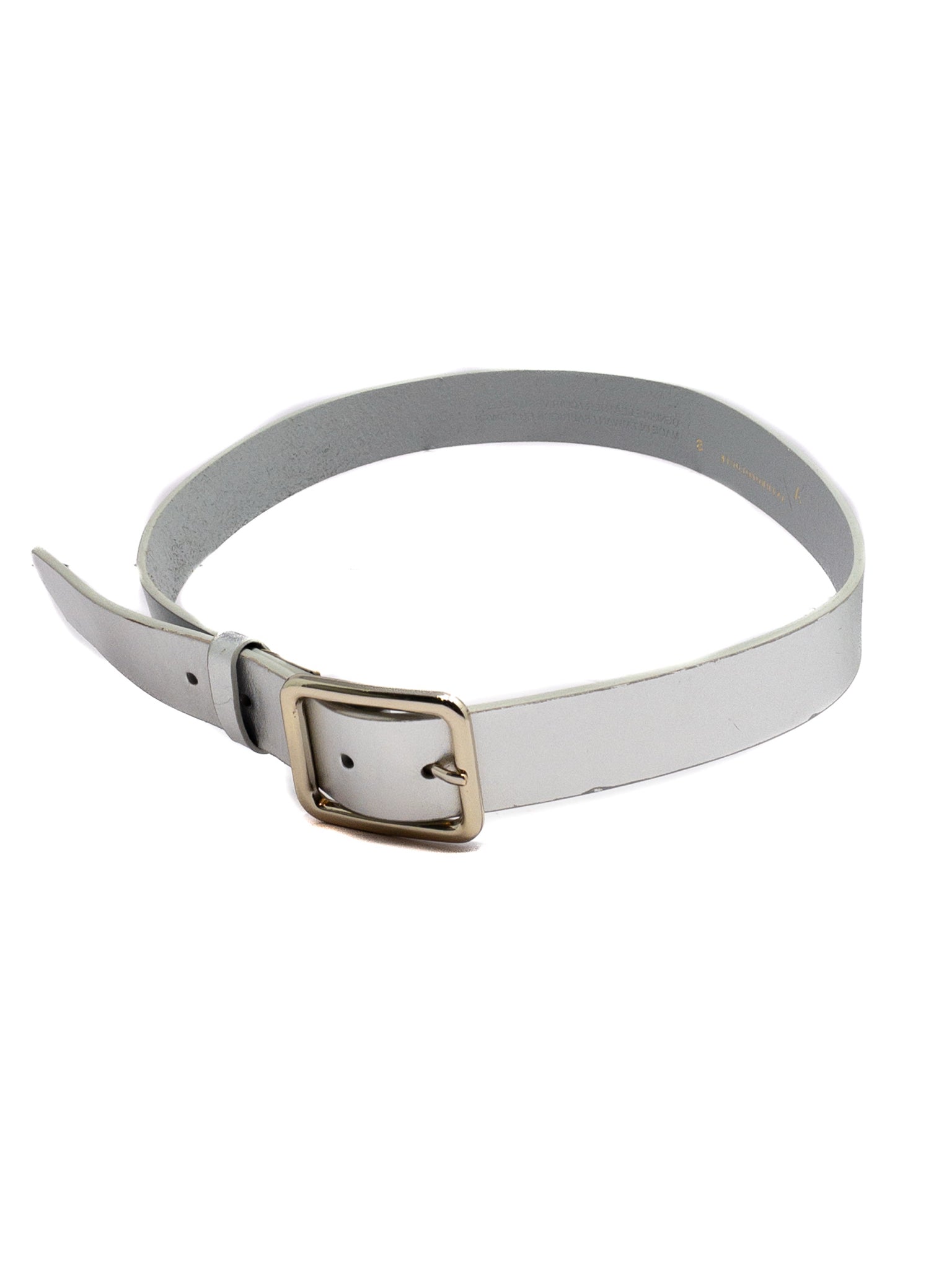 Anthropologie Silver Leather Belts