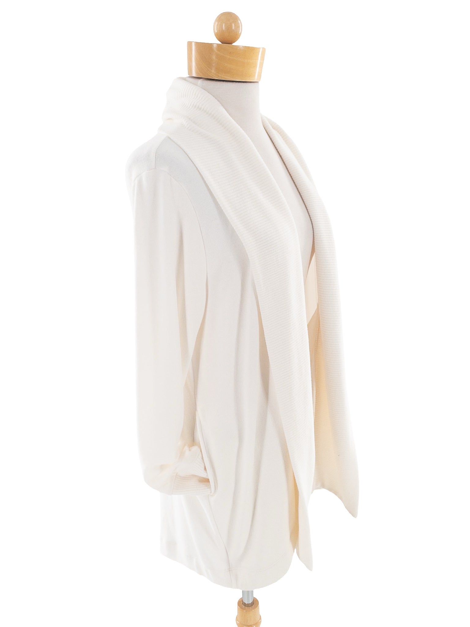 Beyond Yoga Cream Polyester Blend Size M Cardigan