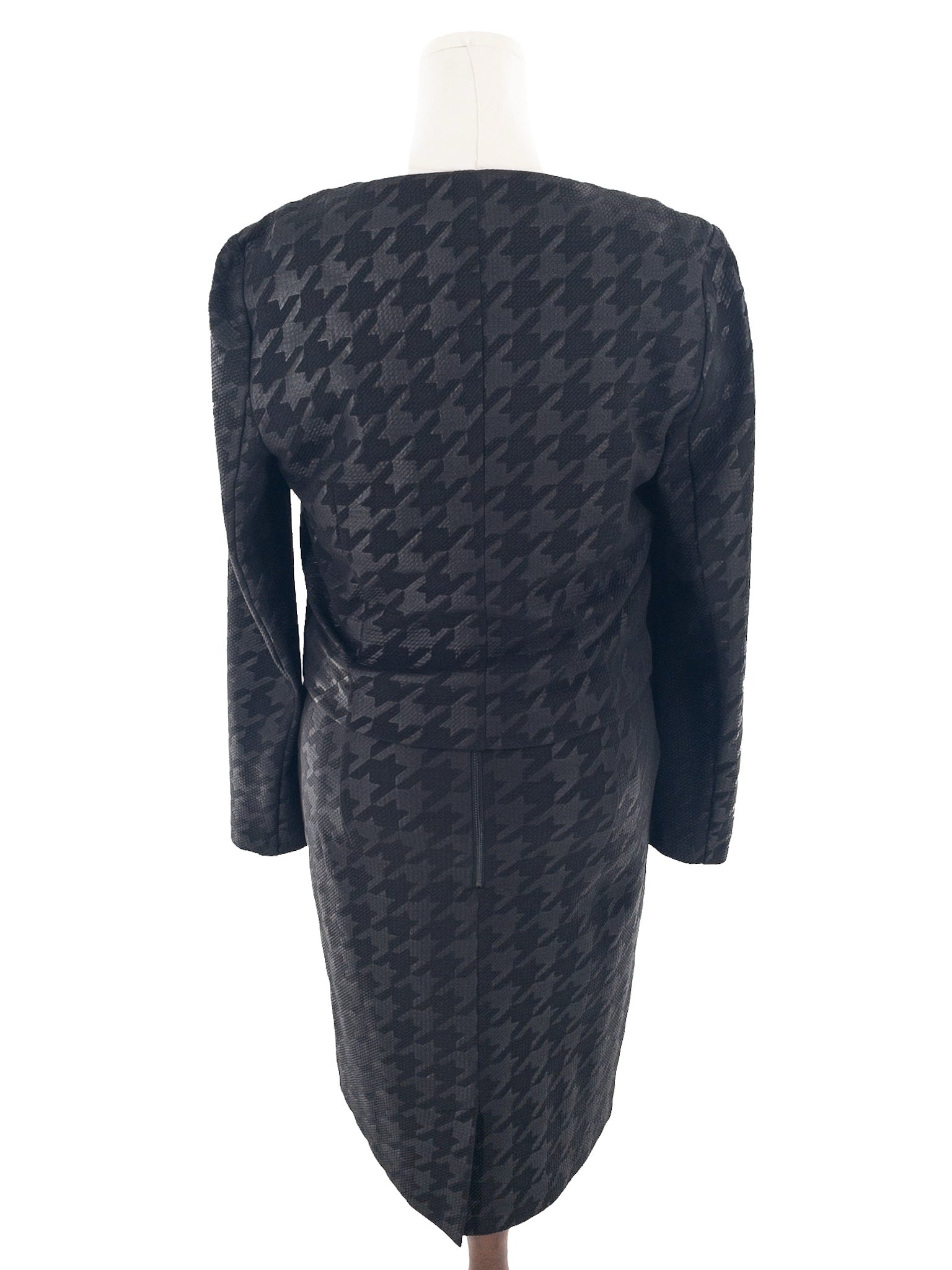 Tribal Black Gray Texture Polyester Blend Sleeveless Size 8 Dress Set