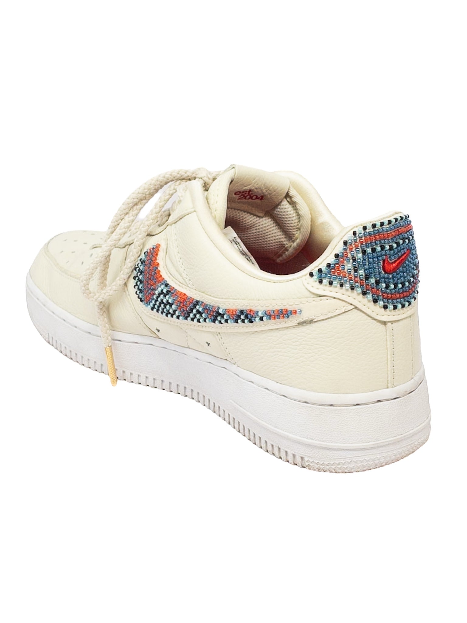 Nike Cream Beaded Leather 10.5 Sneakers