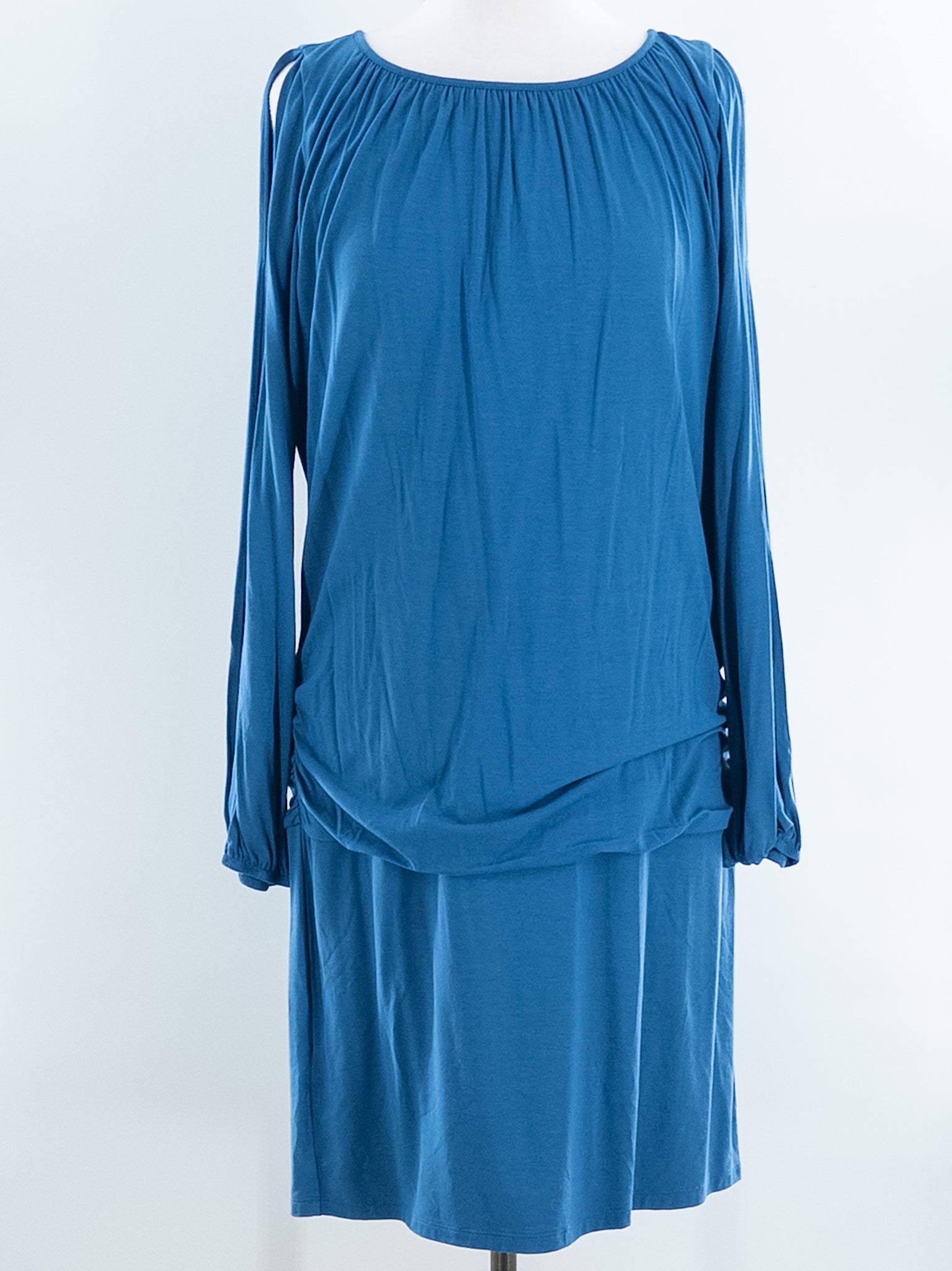 Tommy Bahama Azure Viscose Blend Long Sleeve Size L Dress
