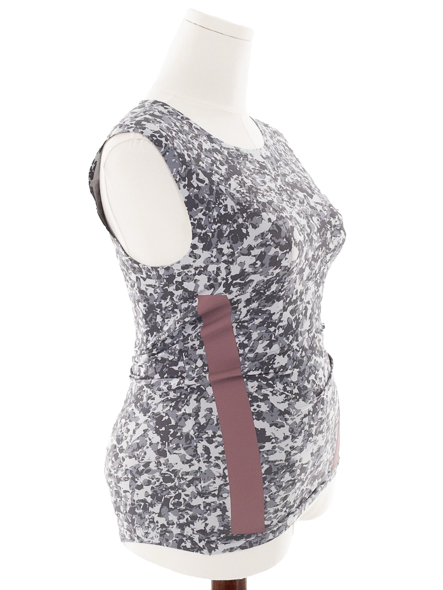 Stella McCartney Gray Lavender Camoflage Stretch Size M Tanks/Active
