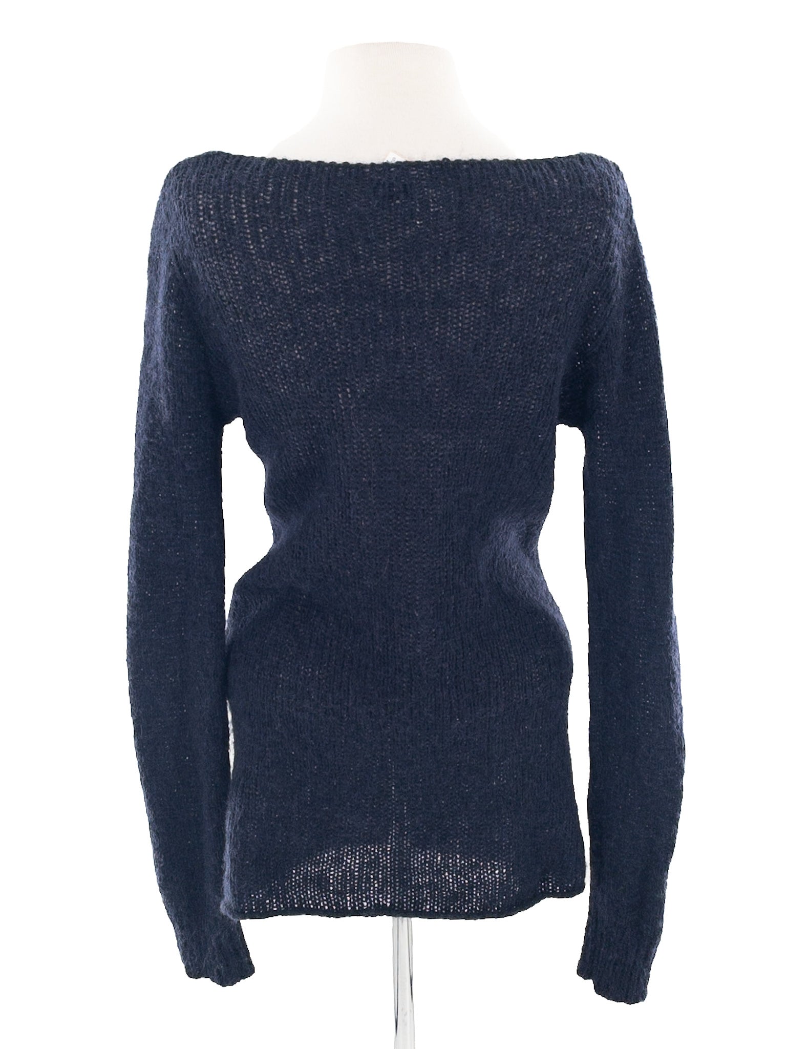 John Galt Navy Scoop Neck Mohair Blend Size S Sweaters
