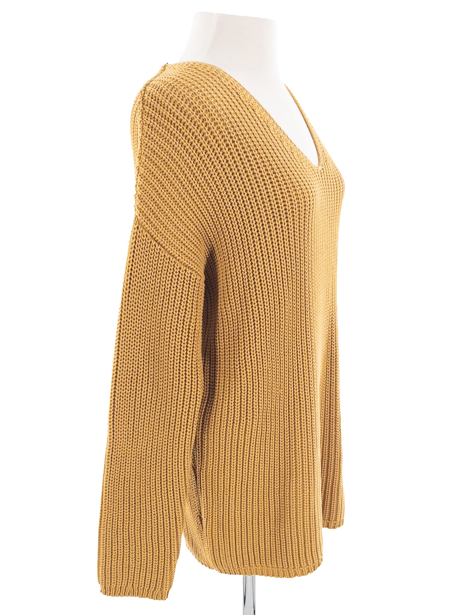 Jenni Kayne Mustard Shaker Cotton Blend Size S Sweaters