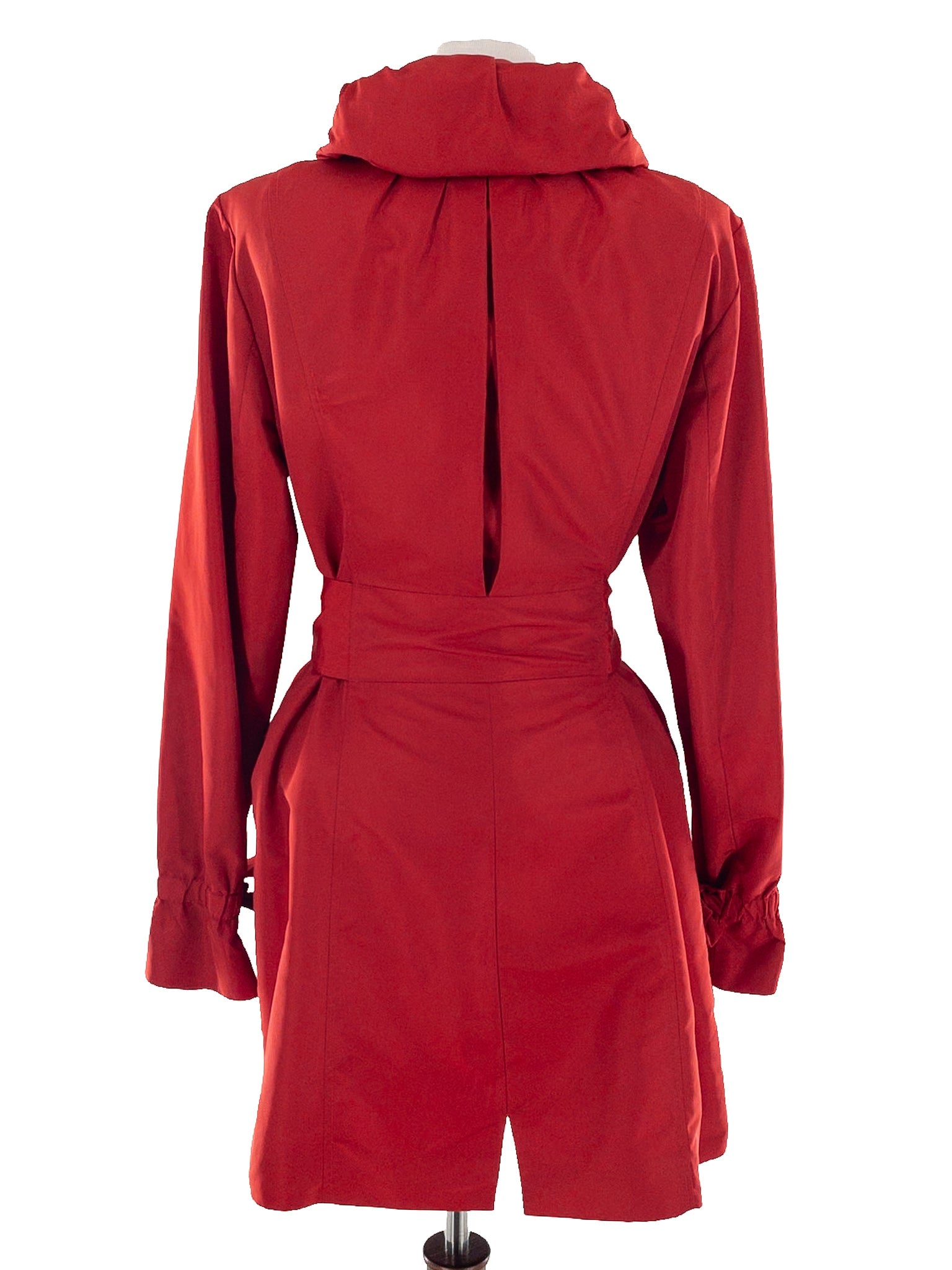 Cole Haan Red Polyester Size M Raincoat